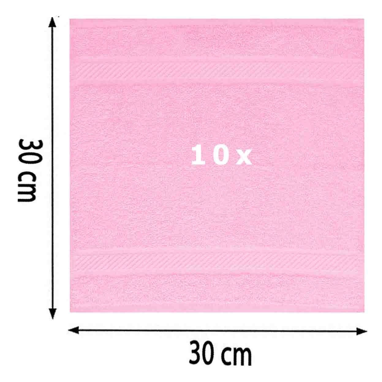 Seiftuch 30x30 10 Seiflappen cm Palermo Set rosé Betz Stück Größe Seiftücher