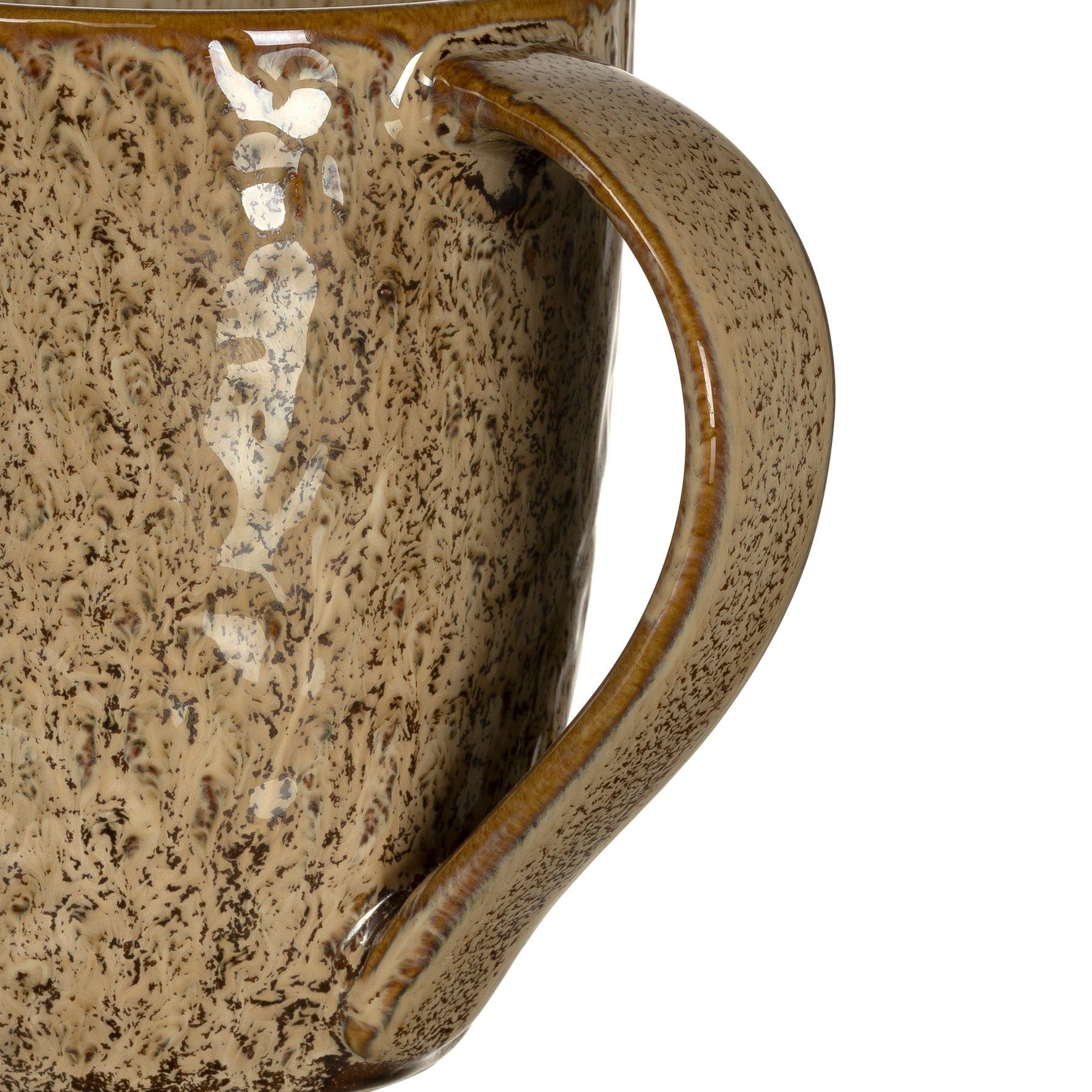 430 Matera, ml, Becher 6-teilig sand Keramik, LEONARDO
