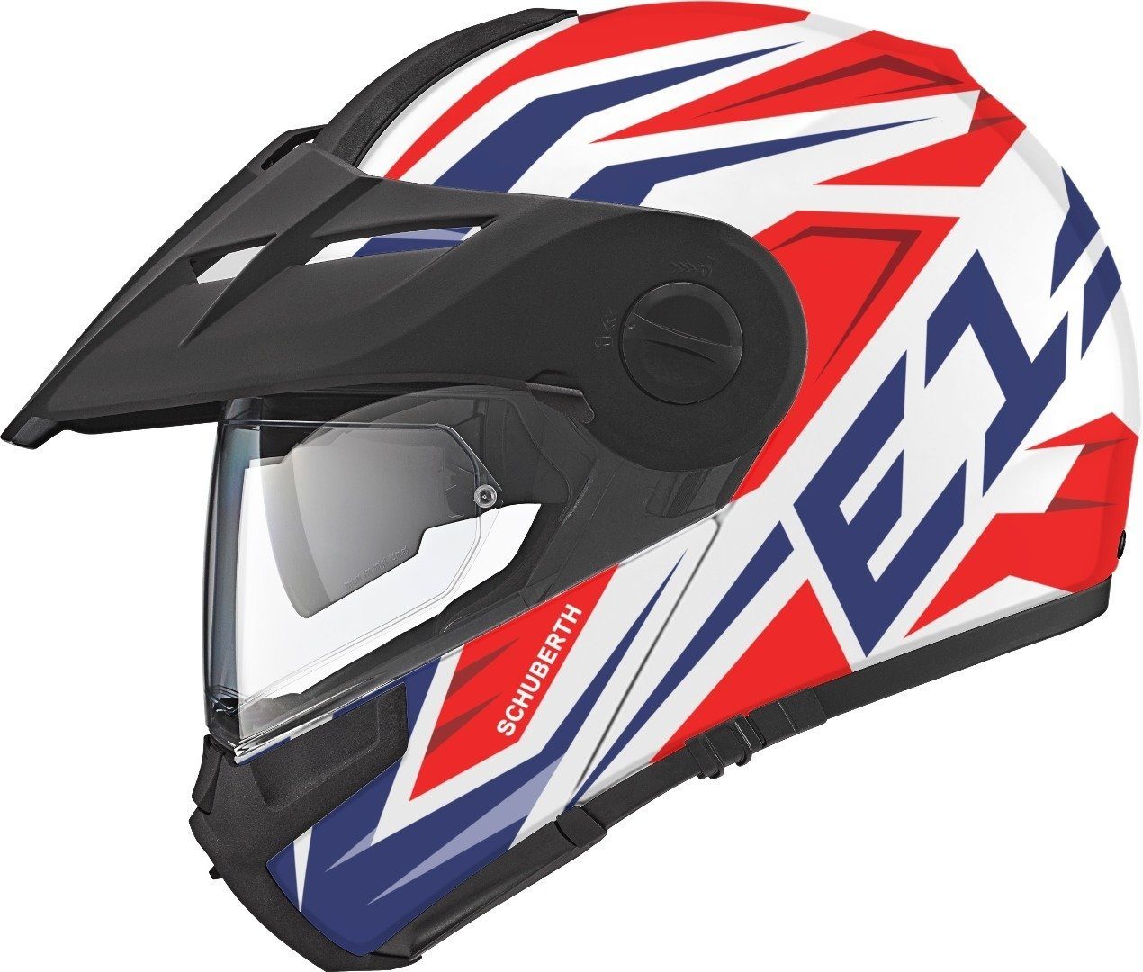 Schuberth Motorradhelm E1 Tuareg Klapphelm, Klapphelm, Ratschenverschluss, Antibeschlag, Spoiler