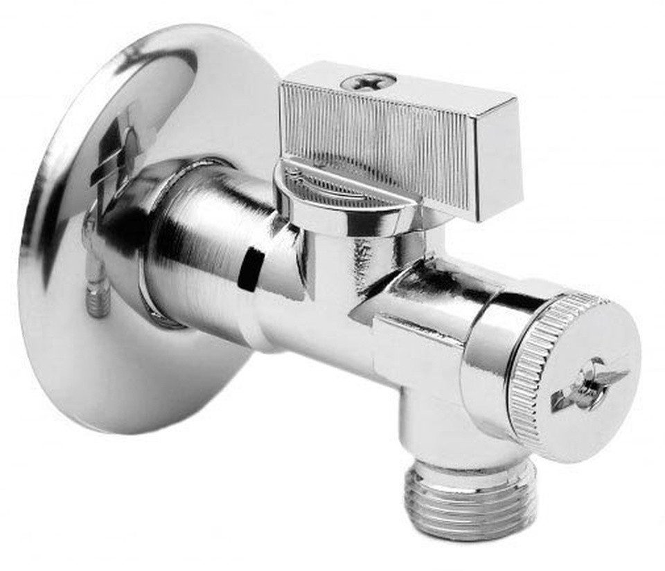 ARCO Umsteller Eckventil A-801/2"x1/2" mit Filter, Anti-Kalk, Chrom, Arco-02400MAC