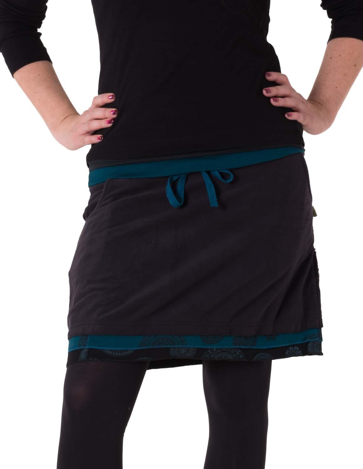 Vishes Minirock Warmer Lagenlook Fleece Rock günstig online kaufen