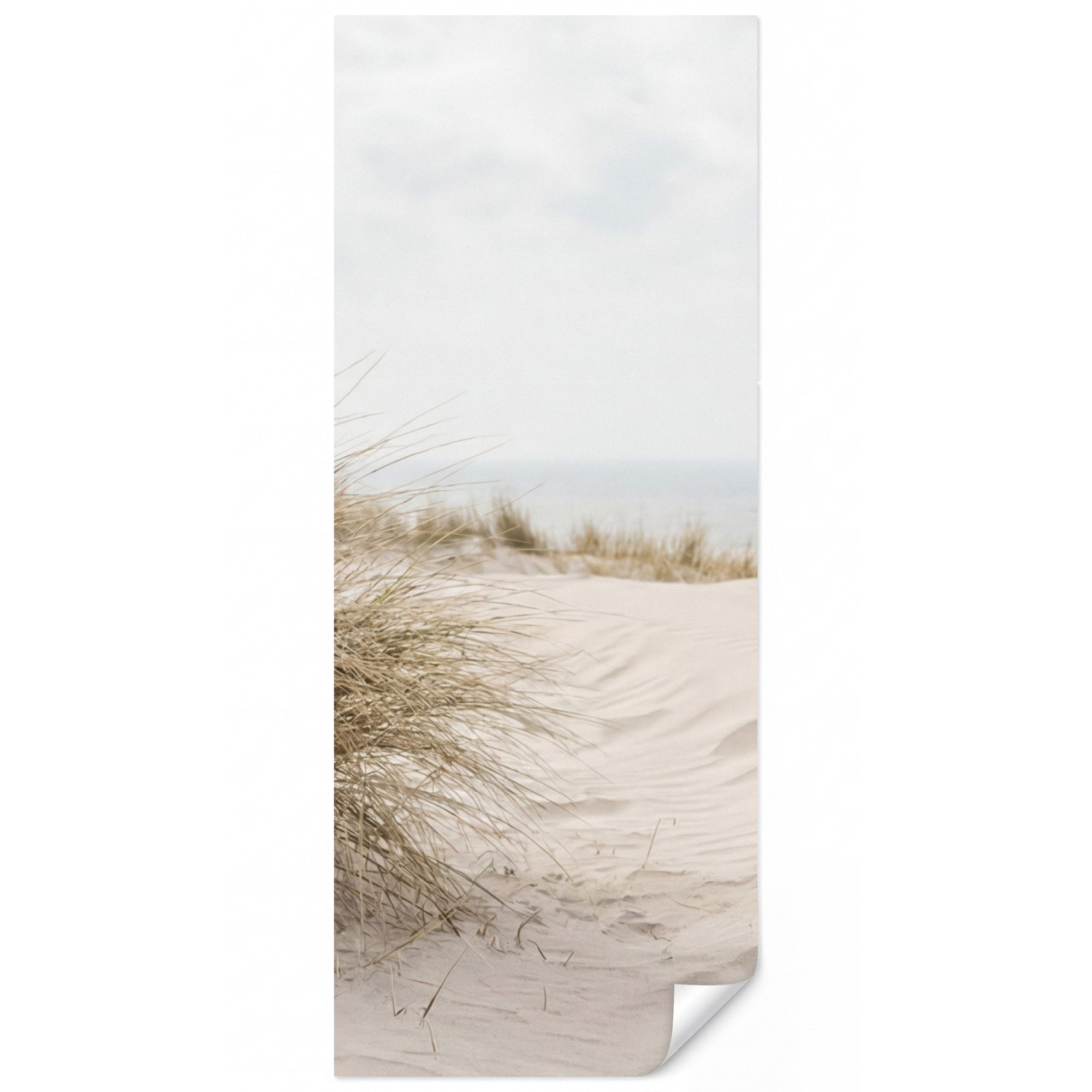 OnlyWow Fototapete Wolken - Dünenlandschaft - Sand, Matt, bedruckt, Schlafzimmer, Küche, Vliestapete, Modern 100x240cm