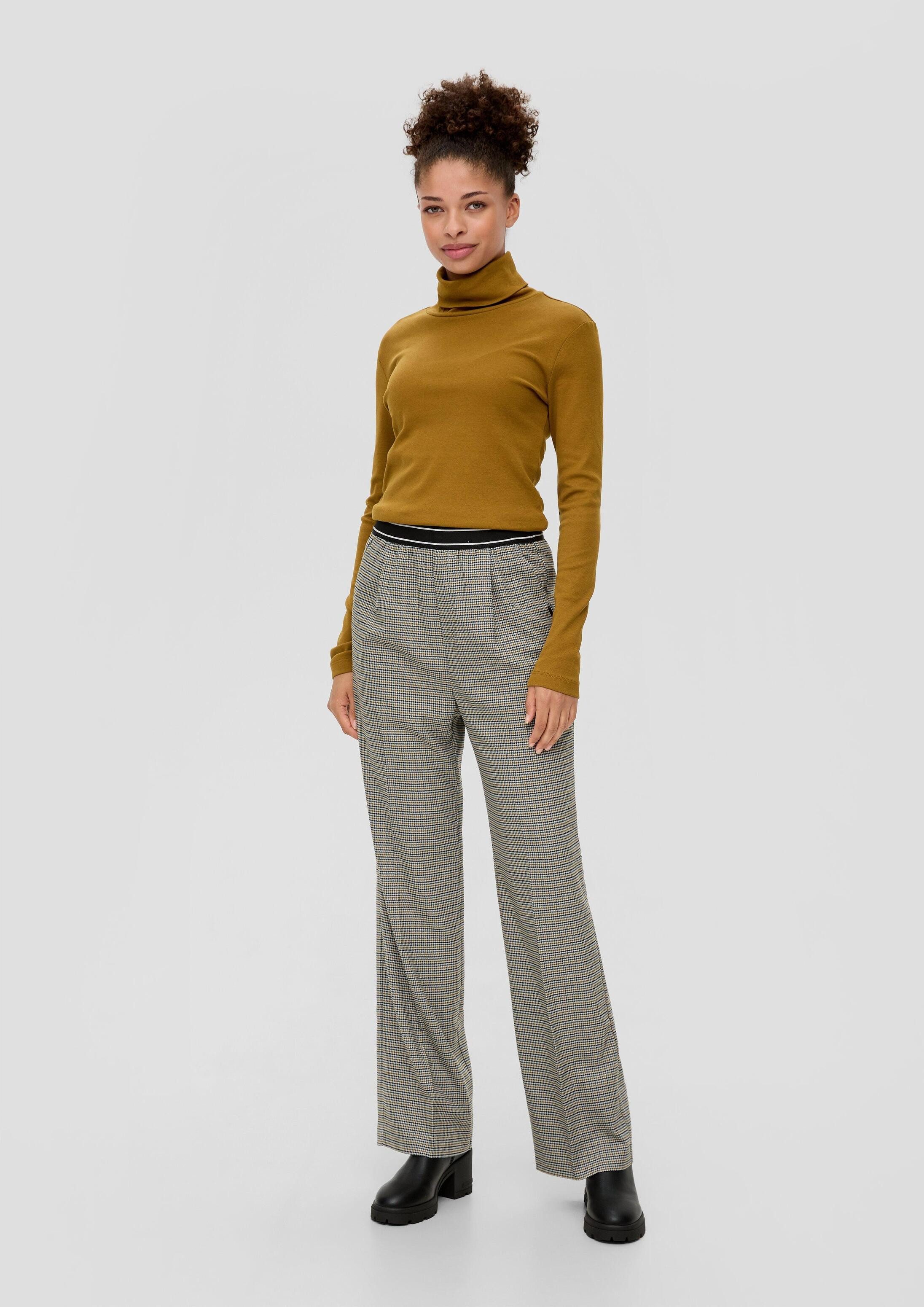 QS Chinos Hose Wide Leg: Hose mit Elastikbund