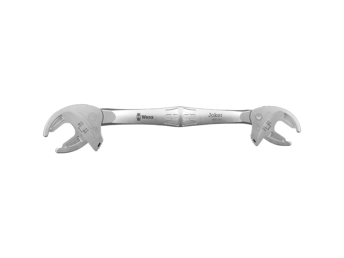 Wera Maulschlüssel Wera 6006 Joker M/L Selbstjustierender, 30° Rückschwenkwinkel, mechanischer Ratschenfunktion, Hebelmechanismus