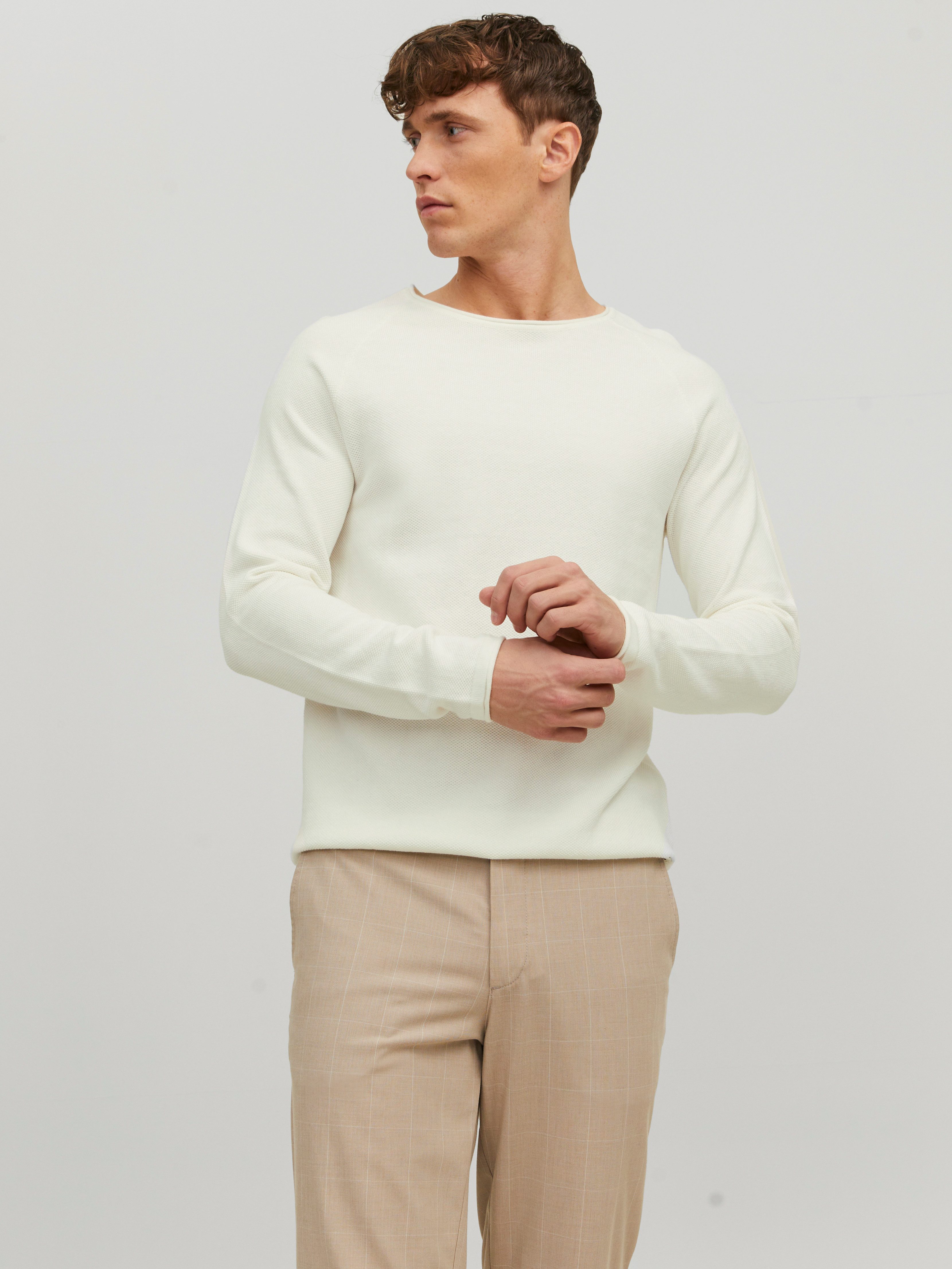 Rundhalspullover JJEHILL KNIT CREW NECK NOOS