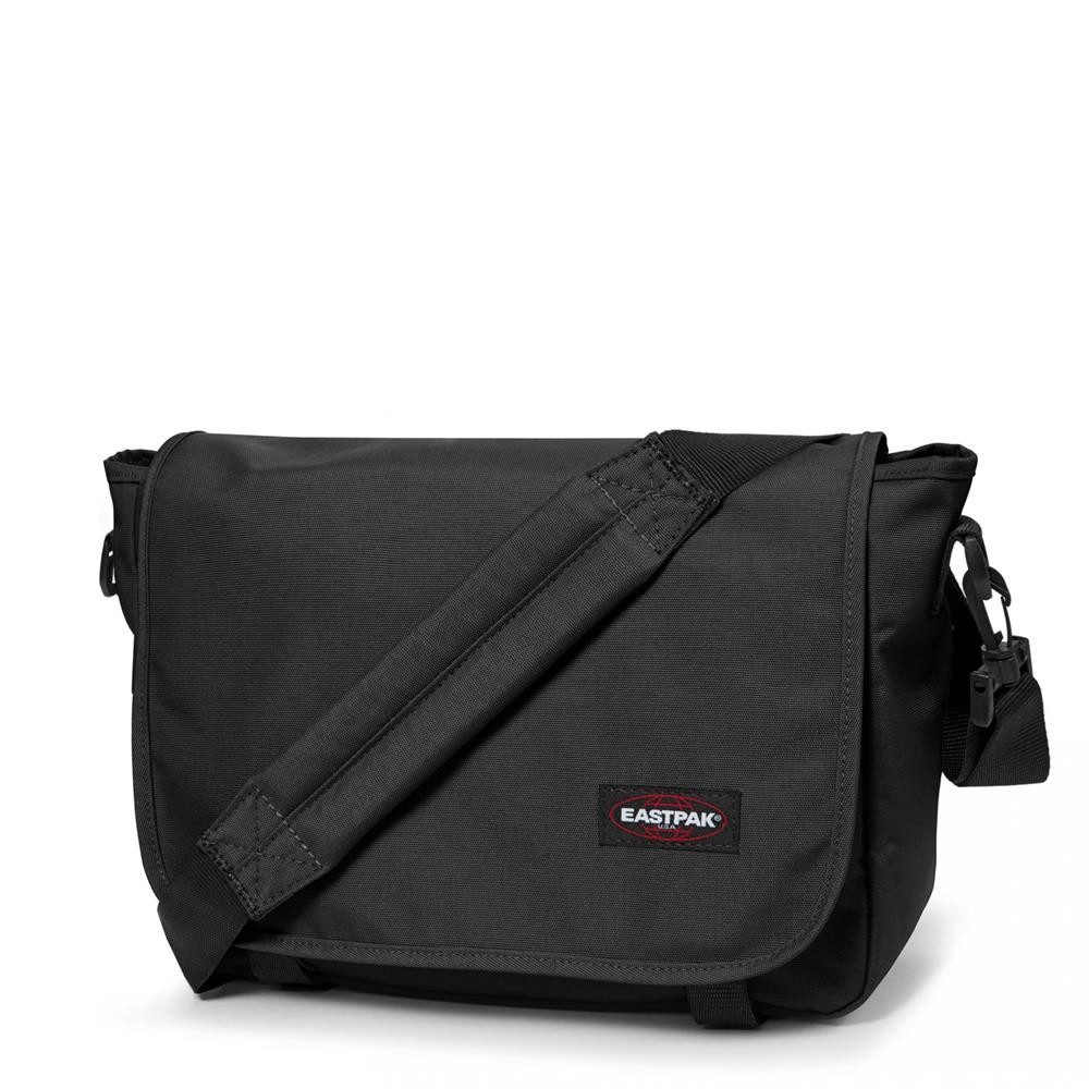 Eastpak Umhängetasche JR Black (schwarz), Schultertasche mit gepolsterten Schultergurt