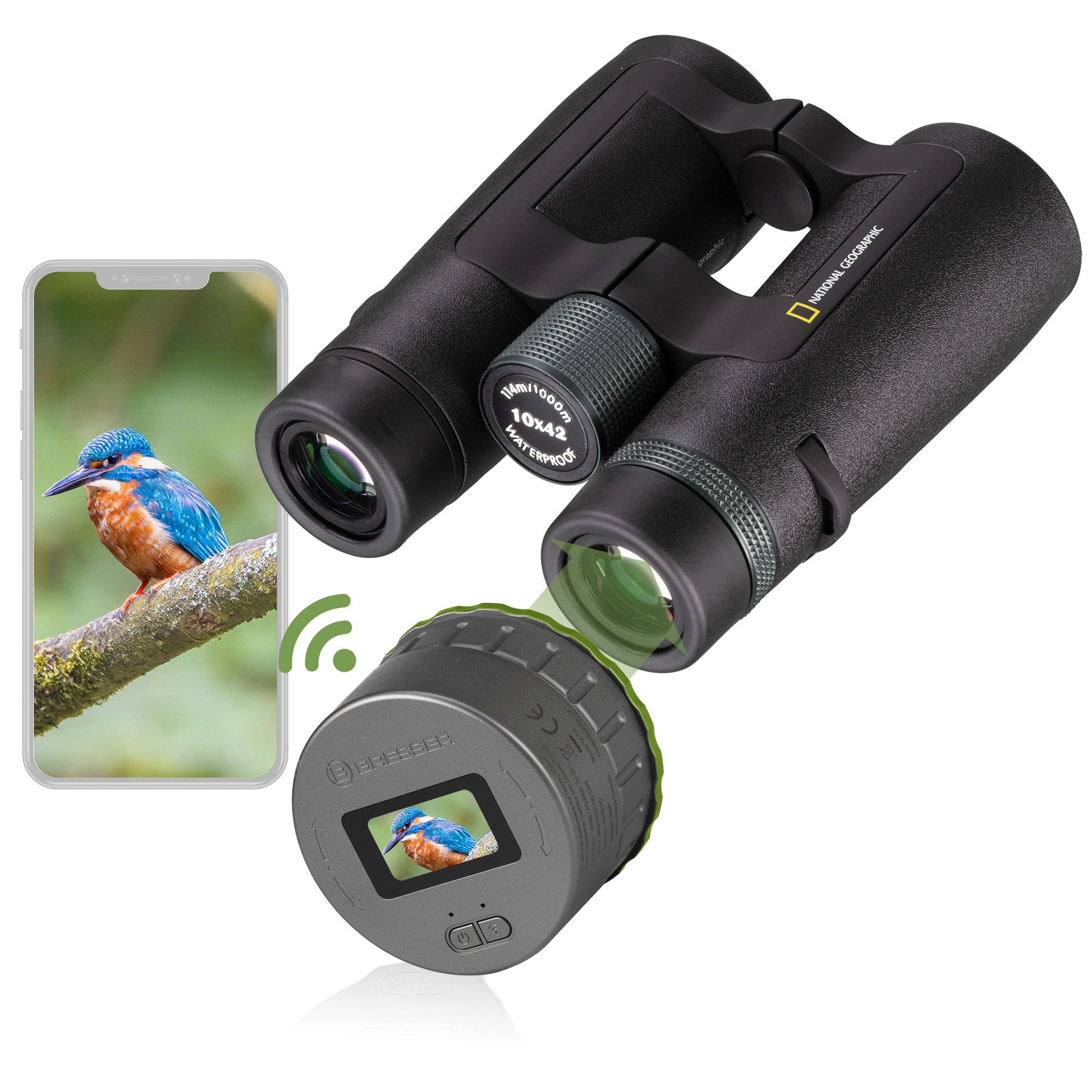 NATIONAL GEOGRAPHIC NATIONAL GEOGRAPHIC Fernglas TrueView NG 10x42 inkl. WLAN-Okularkamera Fernglas