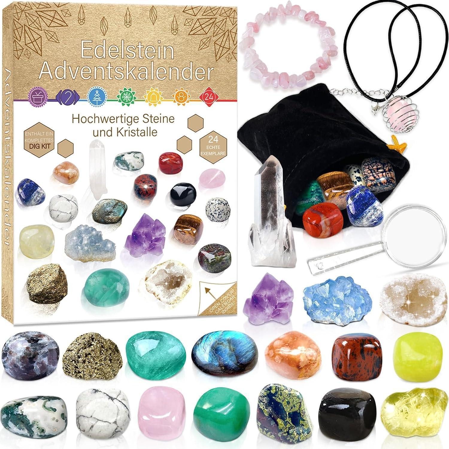 LuxusKollektion Spielzeug-Adventskalender Adventskalender Kristalle Edelste günstig online kaufen