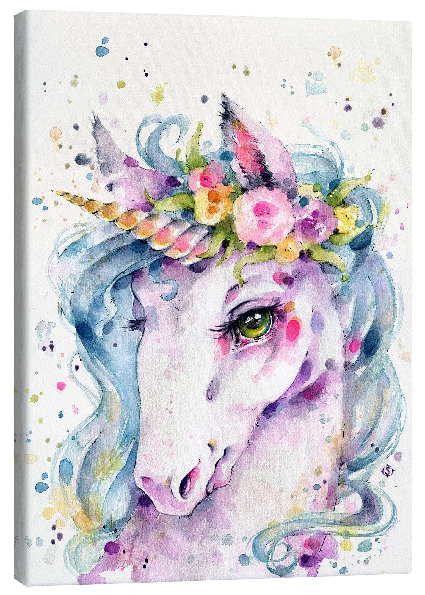 Posterlounge Wandbild Kleines Einhorn, Sillier Than Sally, erhältlich als Poster, Leinwandbild, Wandsticker oder Acrylglasbild