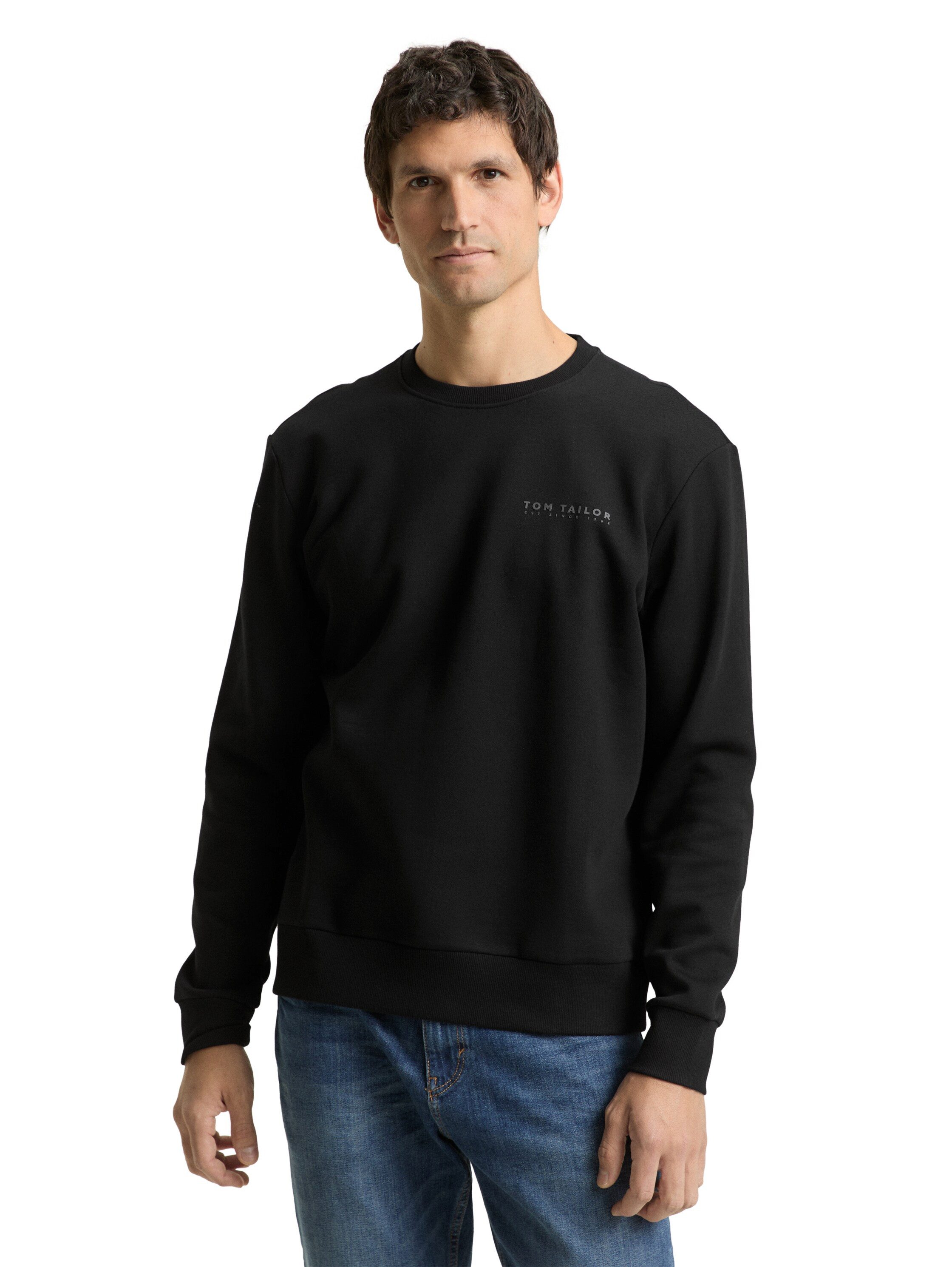 TOM TAILOR Sweatshirt mit Logo Stickerei
