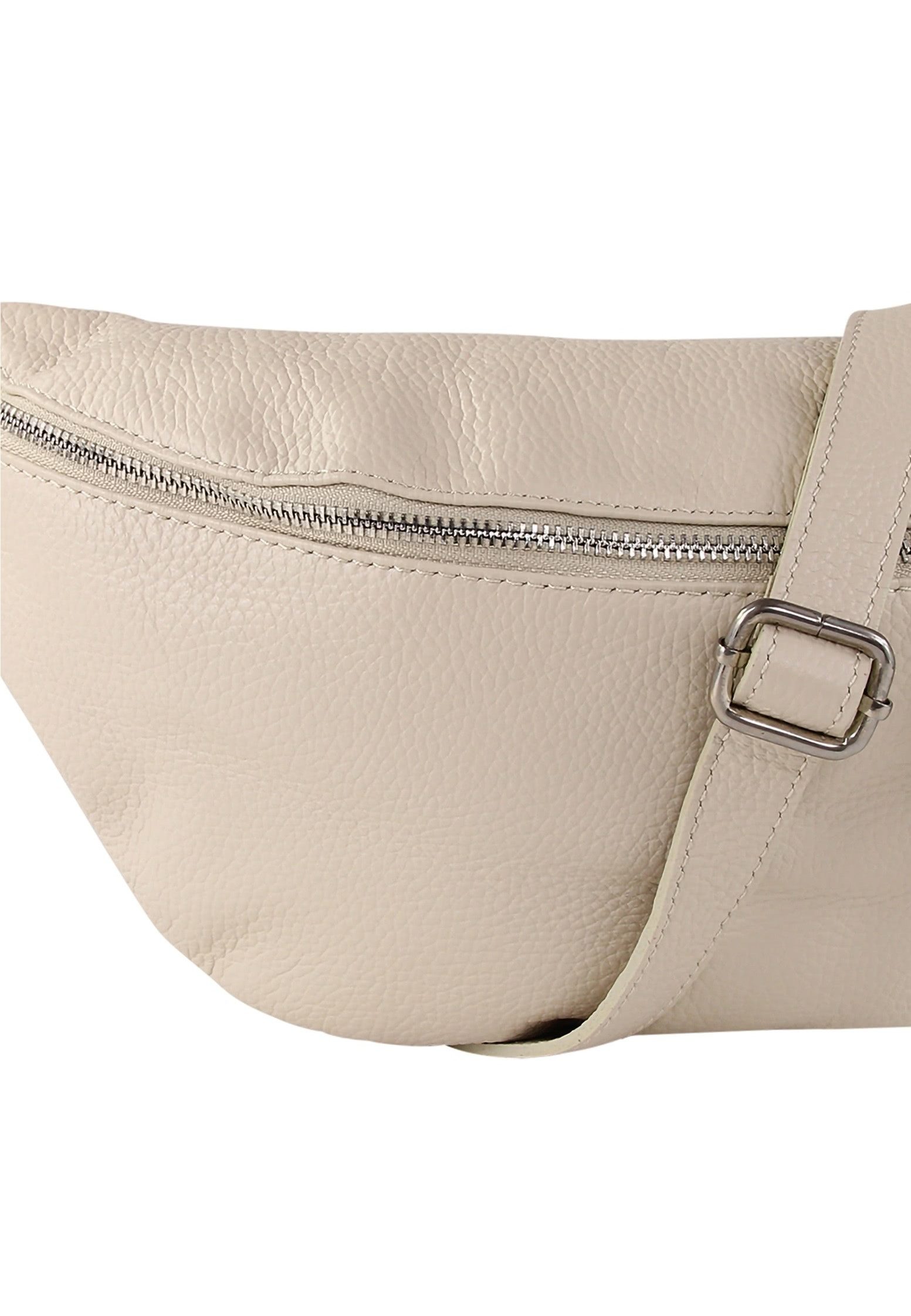 Toscanto Gürteltasche Toscanto beigefarbene Gürteltasche sehr (Gürteltasche), Damen Gürteltasche Echtes Leder, beige