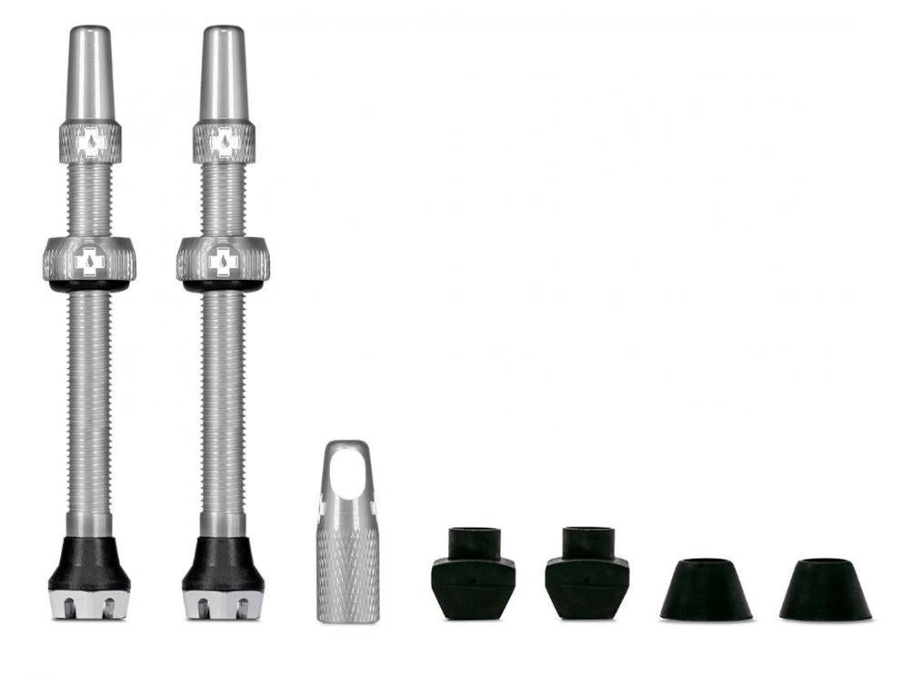 Muc-Off Fahrradreifen Muc Off Tubelessventil V2 SV 44mm silber Aluminium