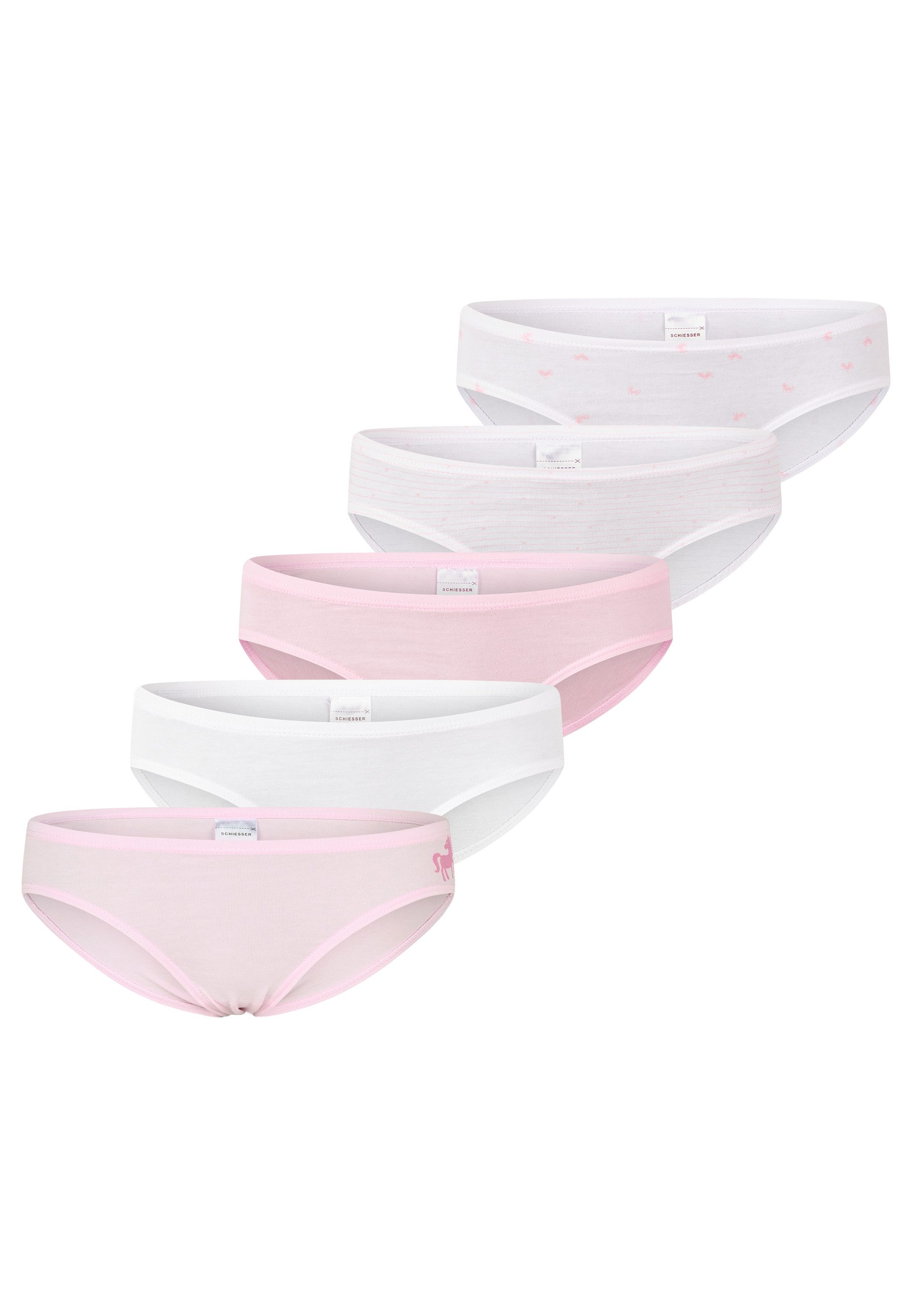 Taillenslip 5er Pack Kids Girls 95/5 Organic Cotton