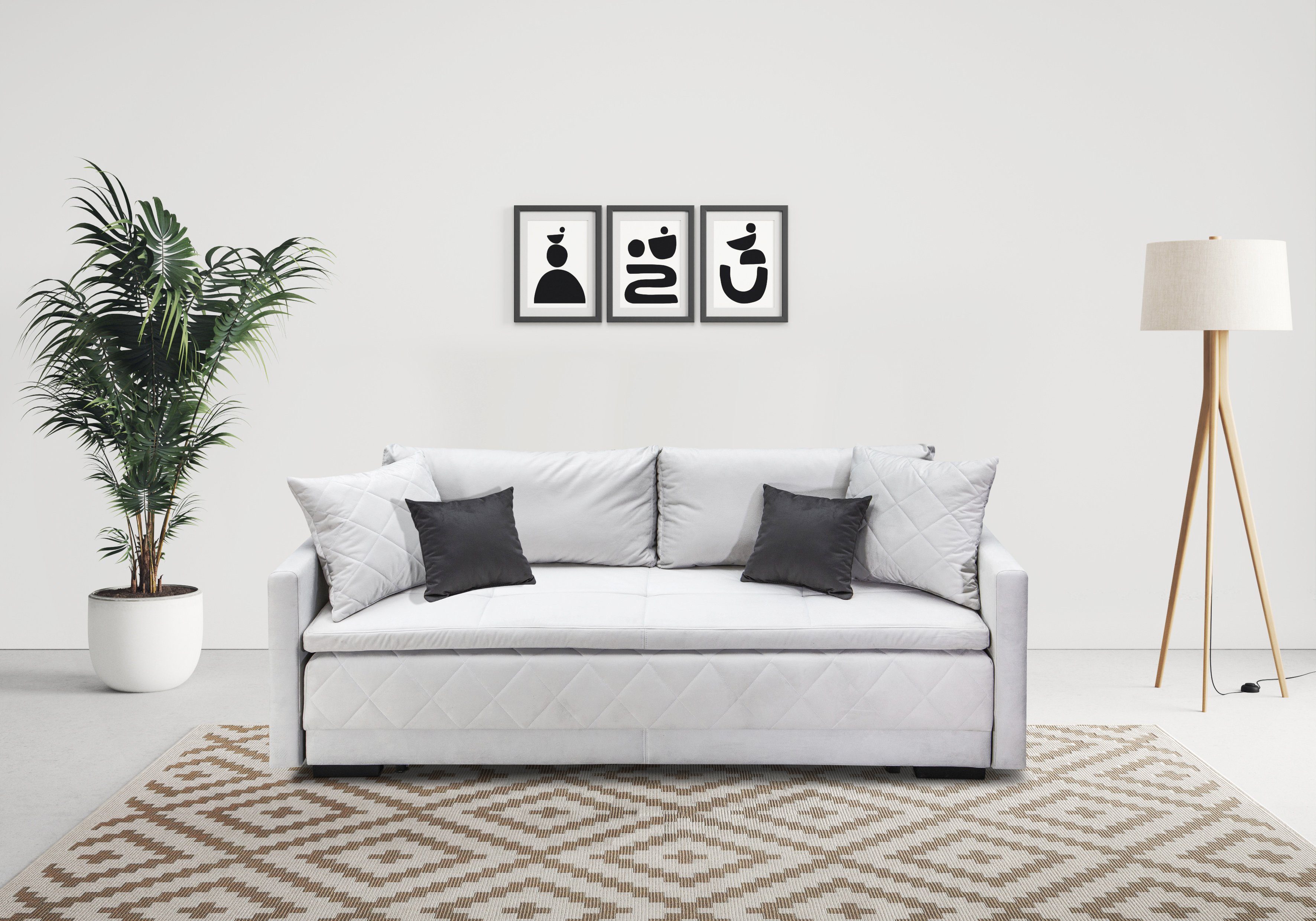 INOSIGN Schlafsofa "Potsdam" mit Boxspringaufbau, Bettfunktion & Bettkasten günstig online kaufen