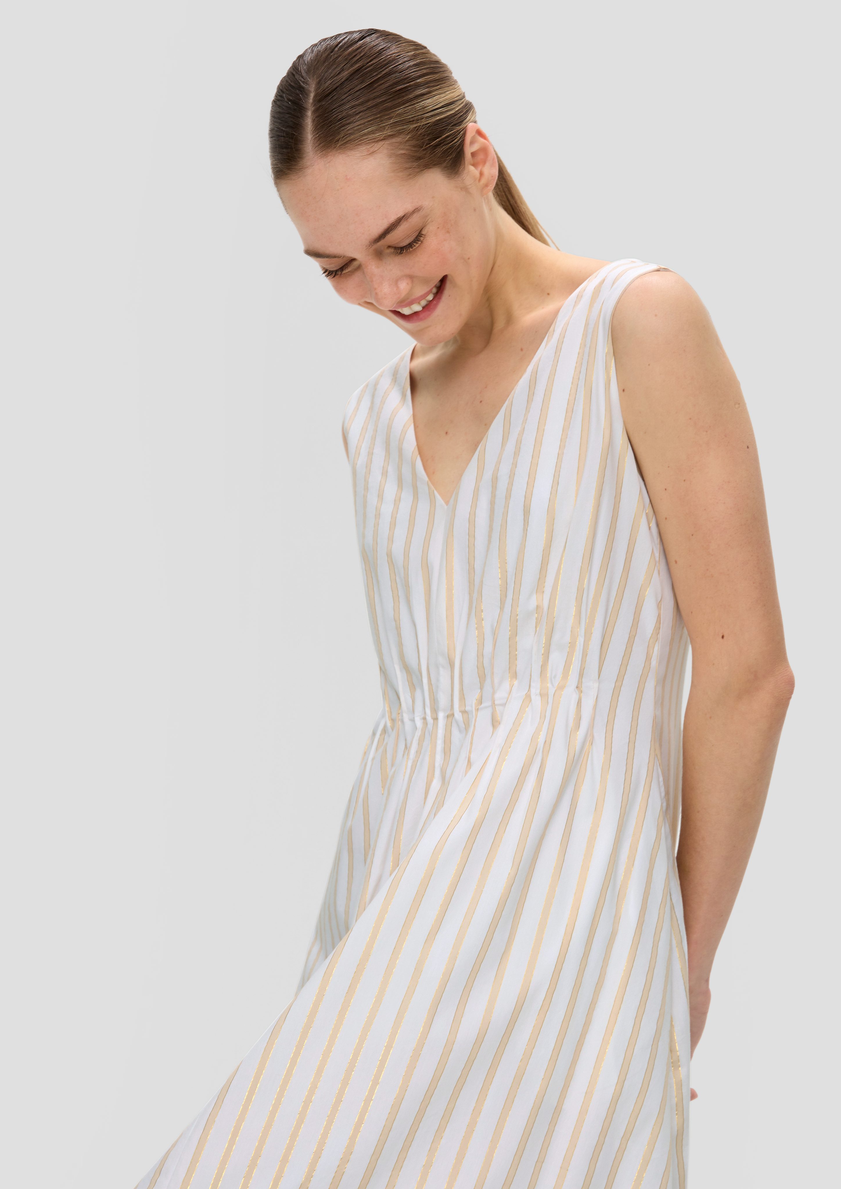 s.Oliver BLACK LABEL Maxikleid Baumwollkleid mit günstig online kaufen