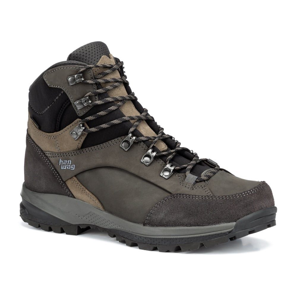 Banks SF Extra GTX (Nubukleder, wasserdicht, weit) asphaltgrau/braun Wanderschuh