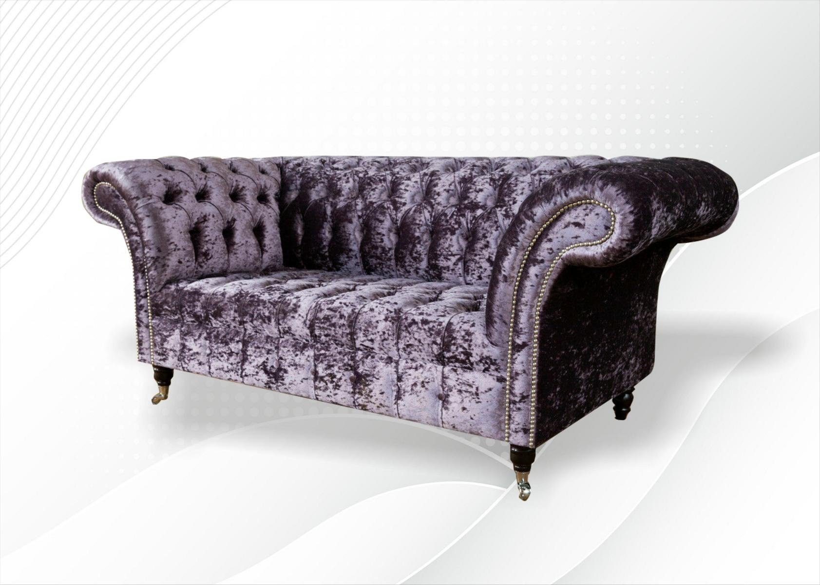 Zweisitzer Couchen er Couch Sofa Sitz Sofas JVmoebel 2 Stoff Chesterfield-Sofa, Chesterfield