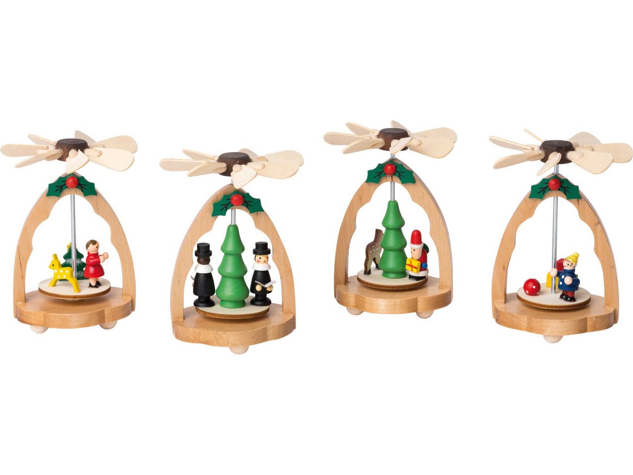 LAS Weihnachtsfigur HGD Weihnachtspyramide 7 x 6 x 11 cm, 4