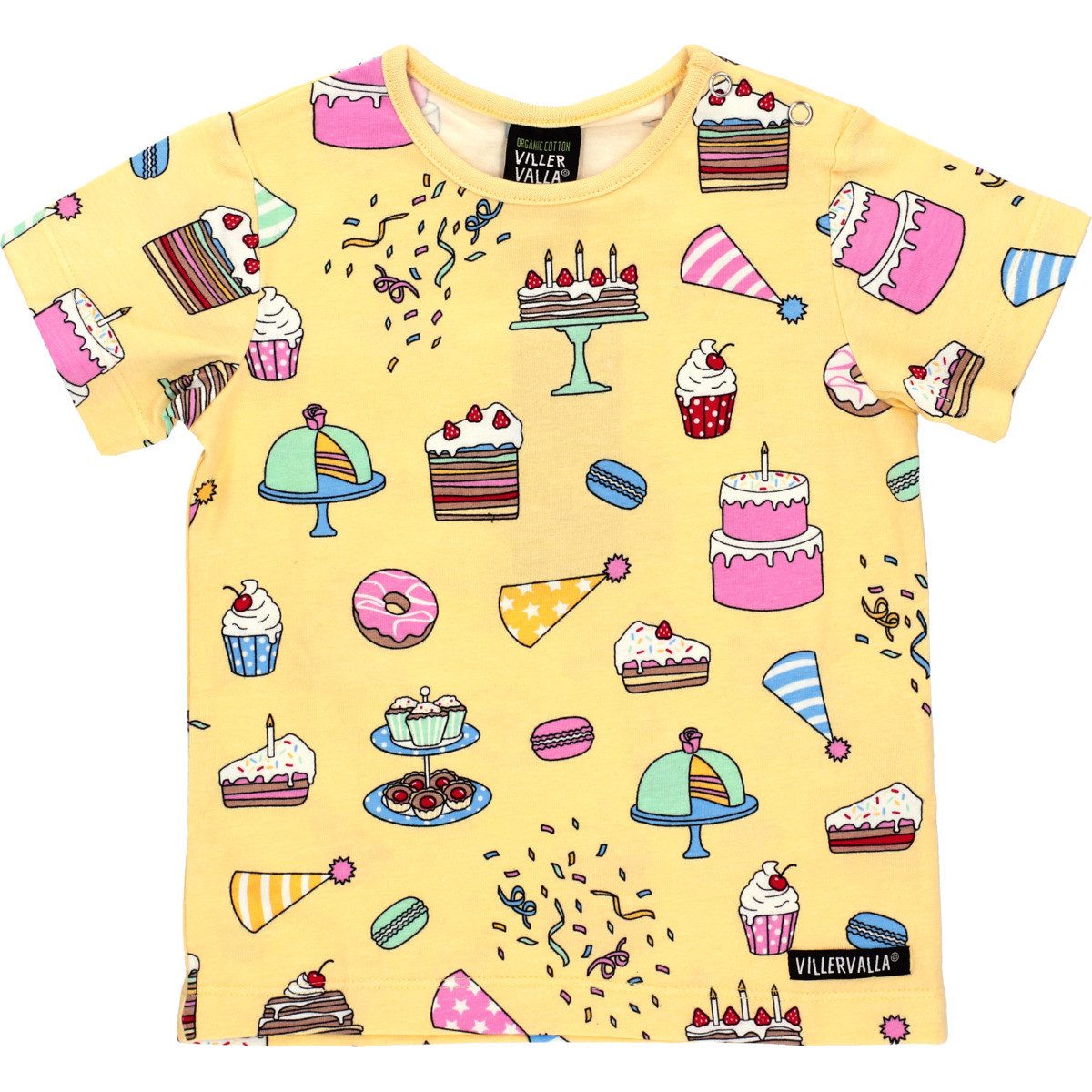 Villervalla T-Shirt Geburtstag Unisex Kinder (1-tlg) Shirt, Oberteil, Leibchen, Funktionsshirt, Shortsleeve Shirt