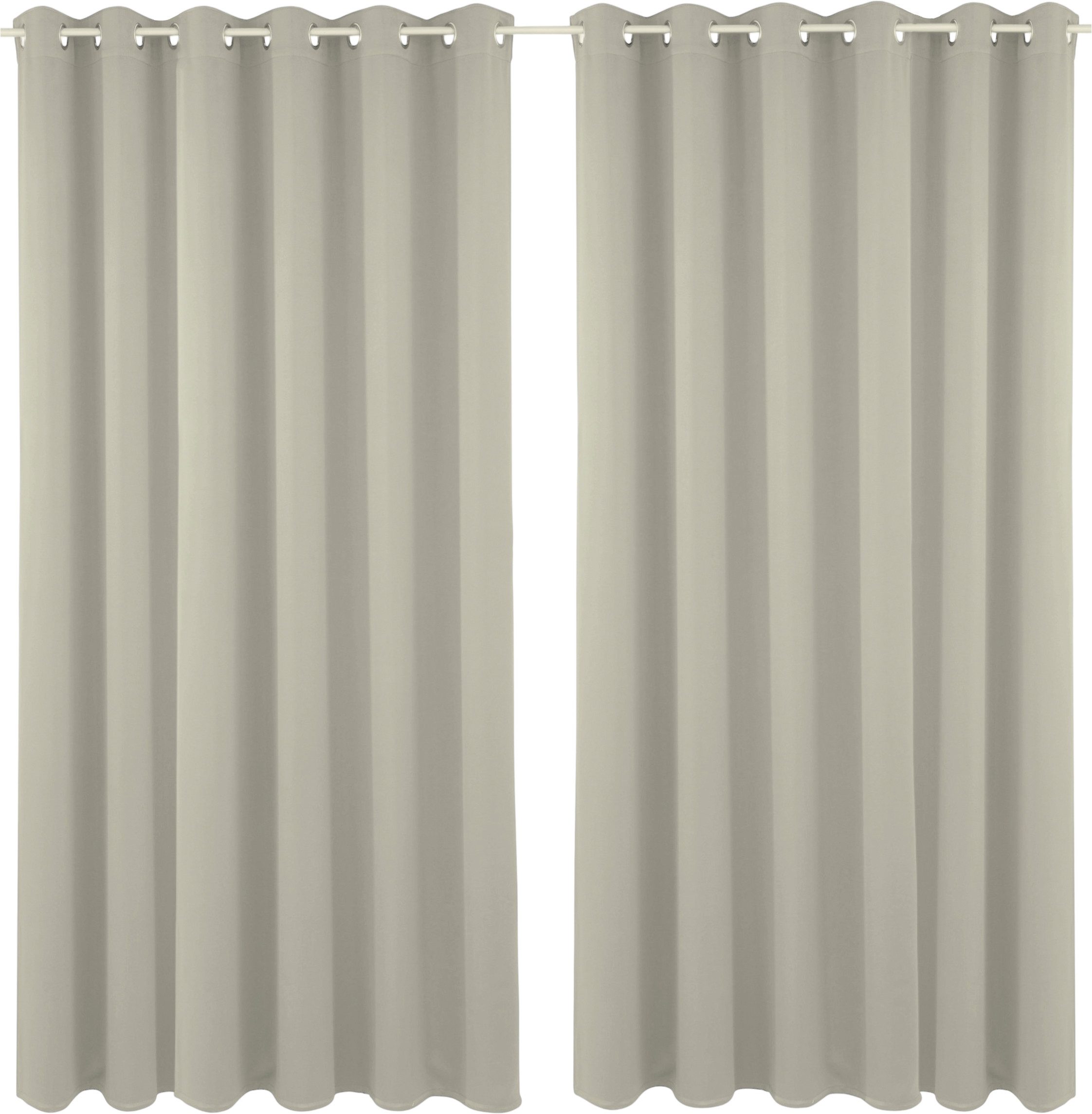 OTTO home Verdunkelungsvorhang Solana (1 St), Ösen, verdunkelnd, Polyester, Vorhang, Gardine, Breite 280 cm, verdunkelnd, einfarbig, Raumteiler – Bild 2 von 5
