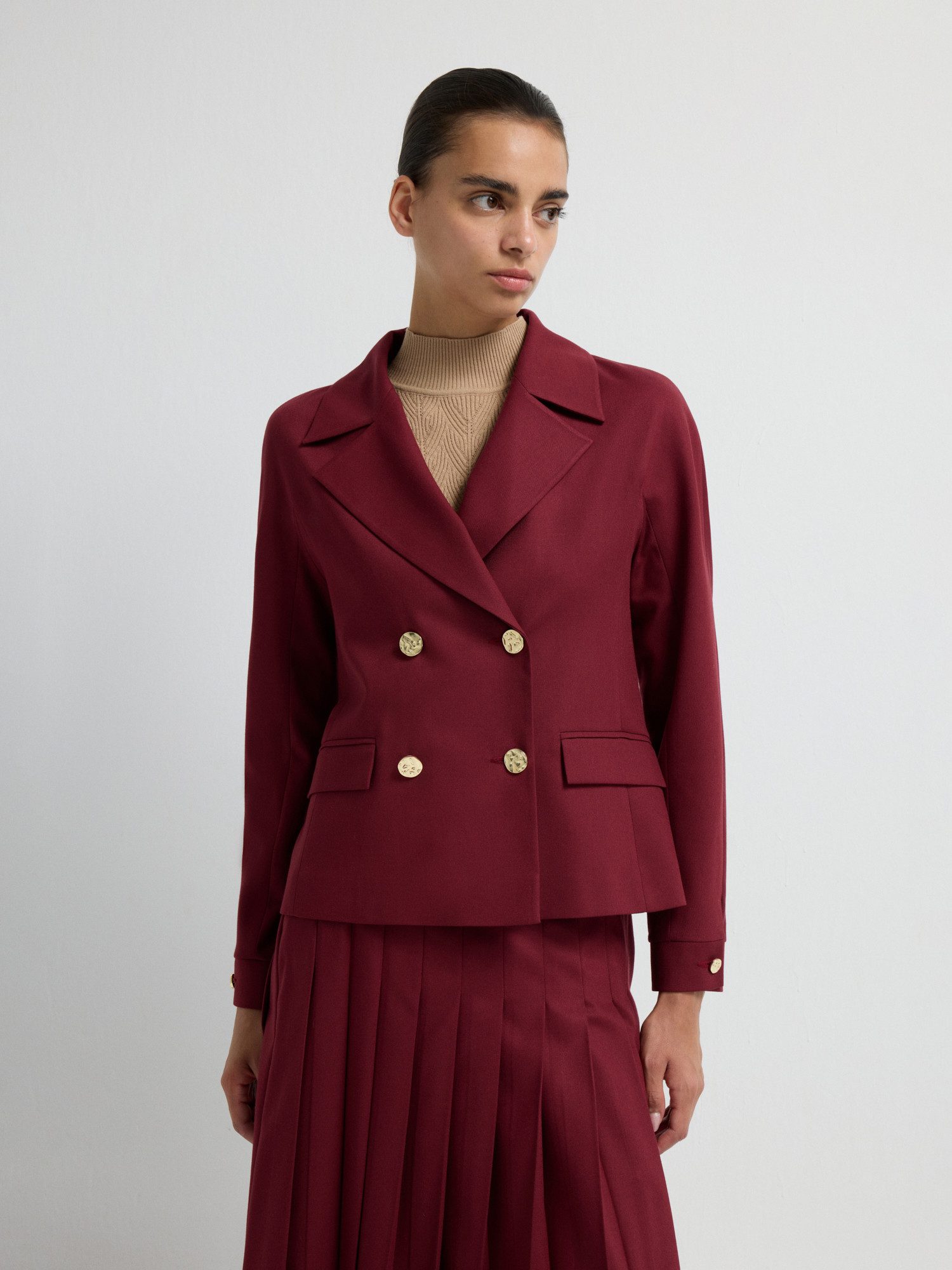 adL Kurzblazer Zweireihige Jacke