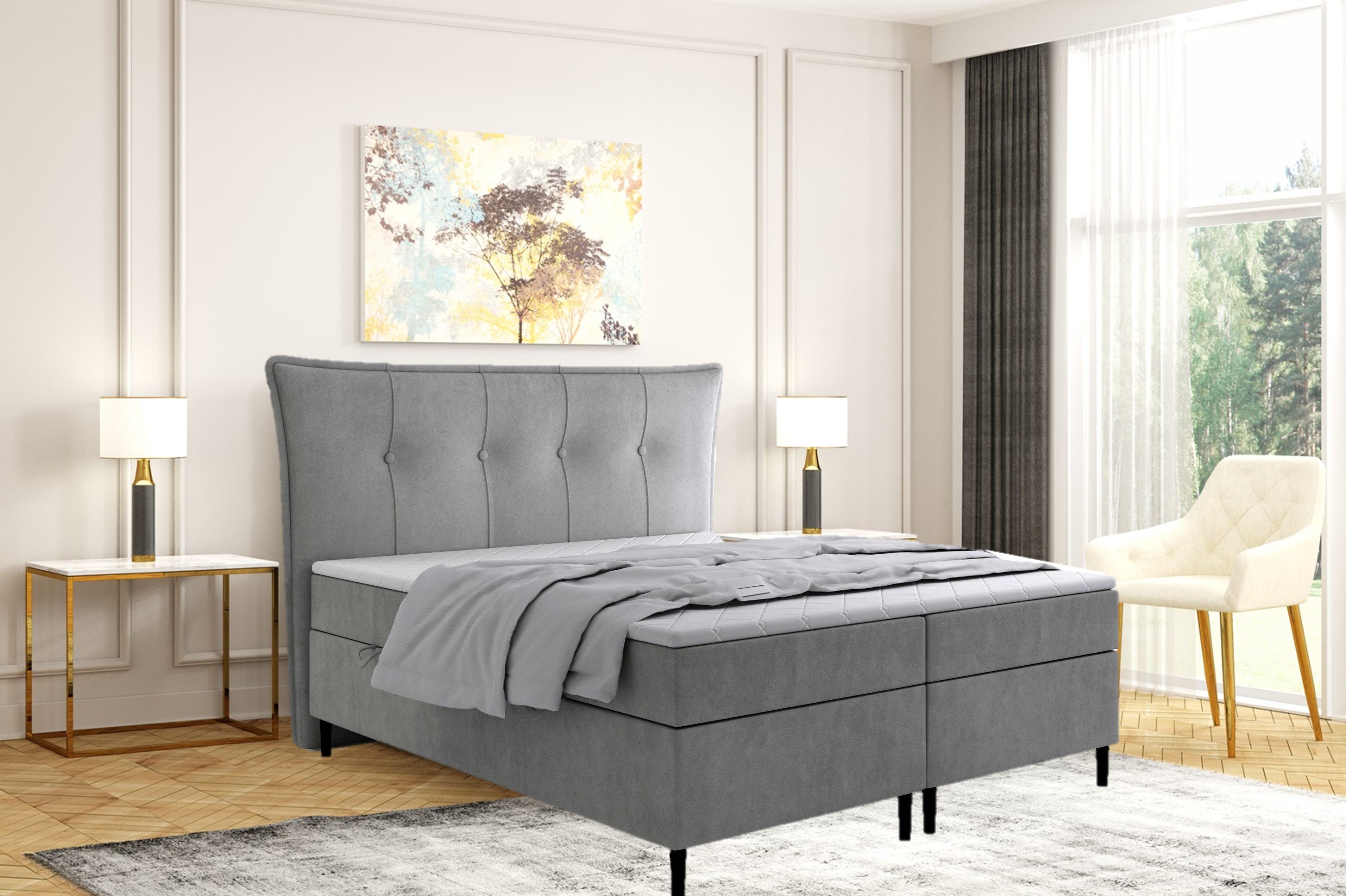 Labett Boxspringbett mit Bettkasten mit hohen günstig online kaufen