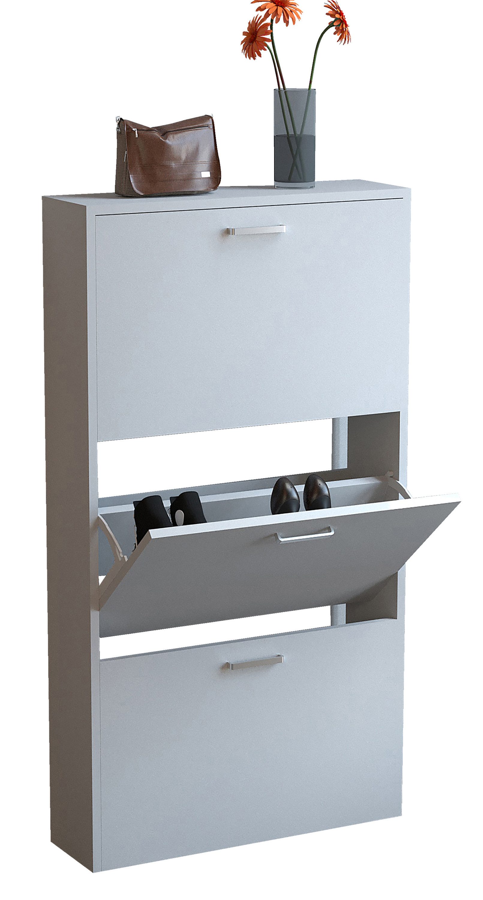 VCM Schuhschrank Schuhkommode Sulos H. 108 x B. 59 x T. 17 cm