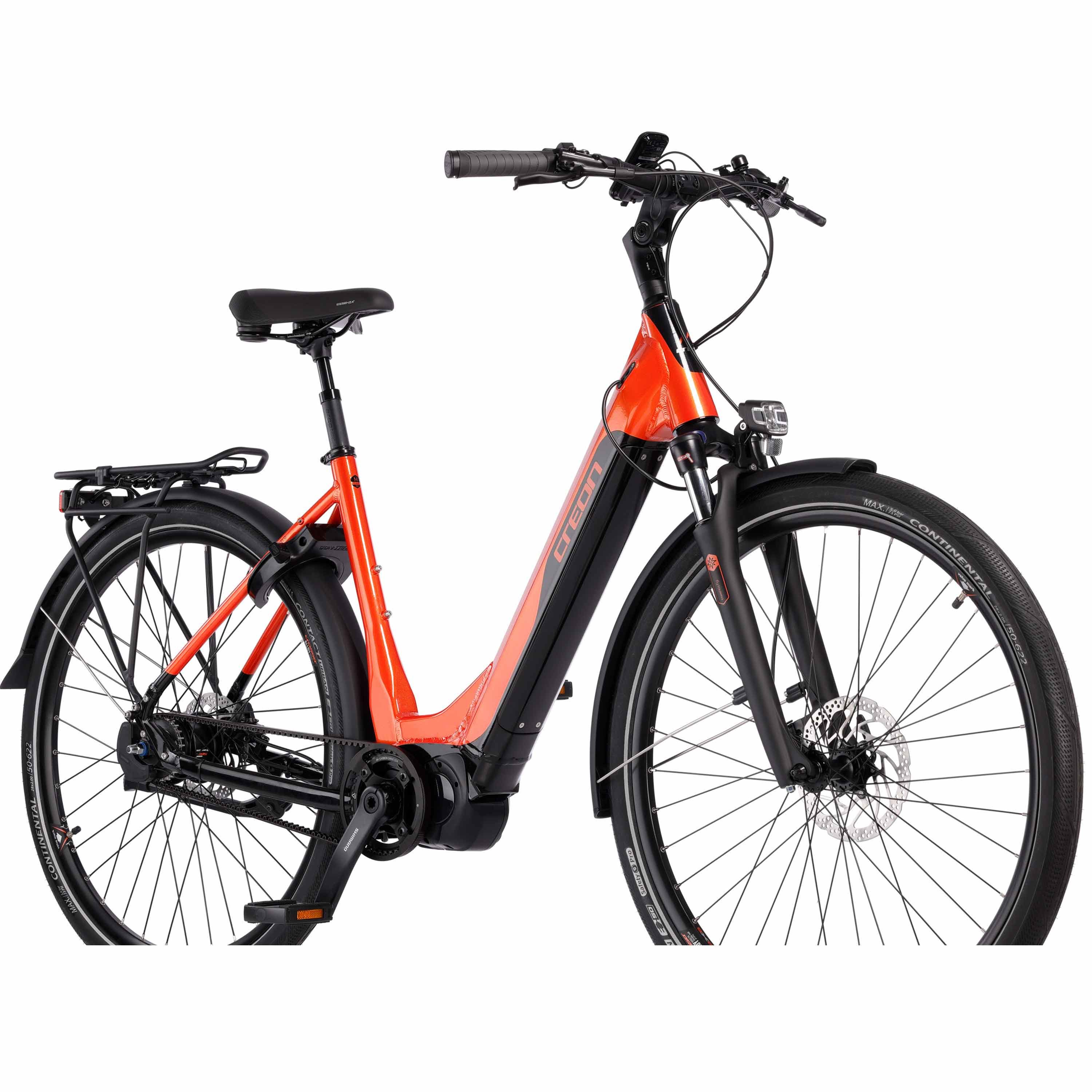 Airtracks E-Bike Cityrad 28" Damen E-Bike City Bike Fahrrad e-TOURING 11.9 SHIMANO STEPS E-6100, 5 Gang SHIMANO NEXUS INTER 5 Schaltwerk, Nabenschaltung, Mittelmotor, 630 Wh, (GATES CARBON BELT), Trekking Bike Tiefeinsteiger Low Step - 45cm 50cm 55cm