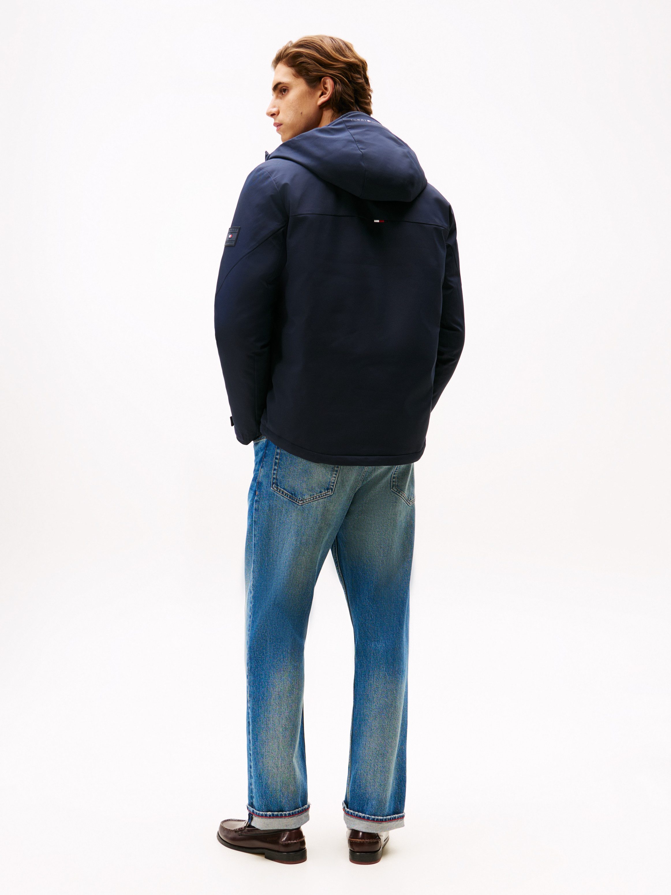 Tommy Hilfiger Funktionsjacke TECH HOODED SHORT PADDED JACKET Winterjacke, Outdoorjacke wasserabweisend