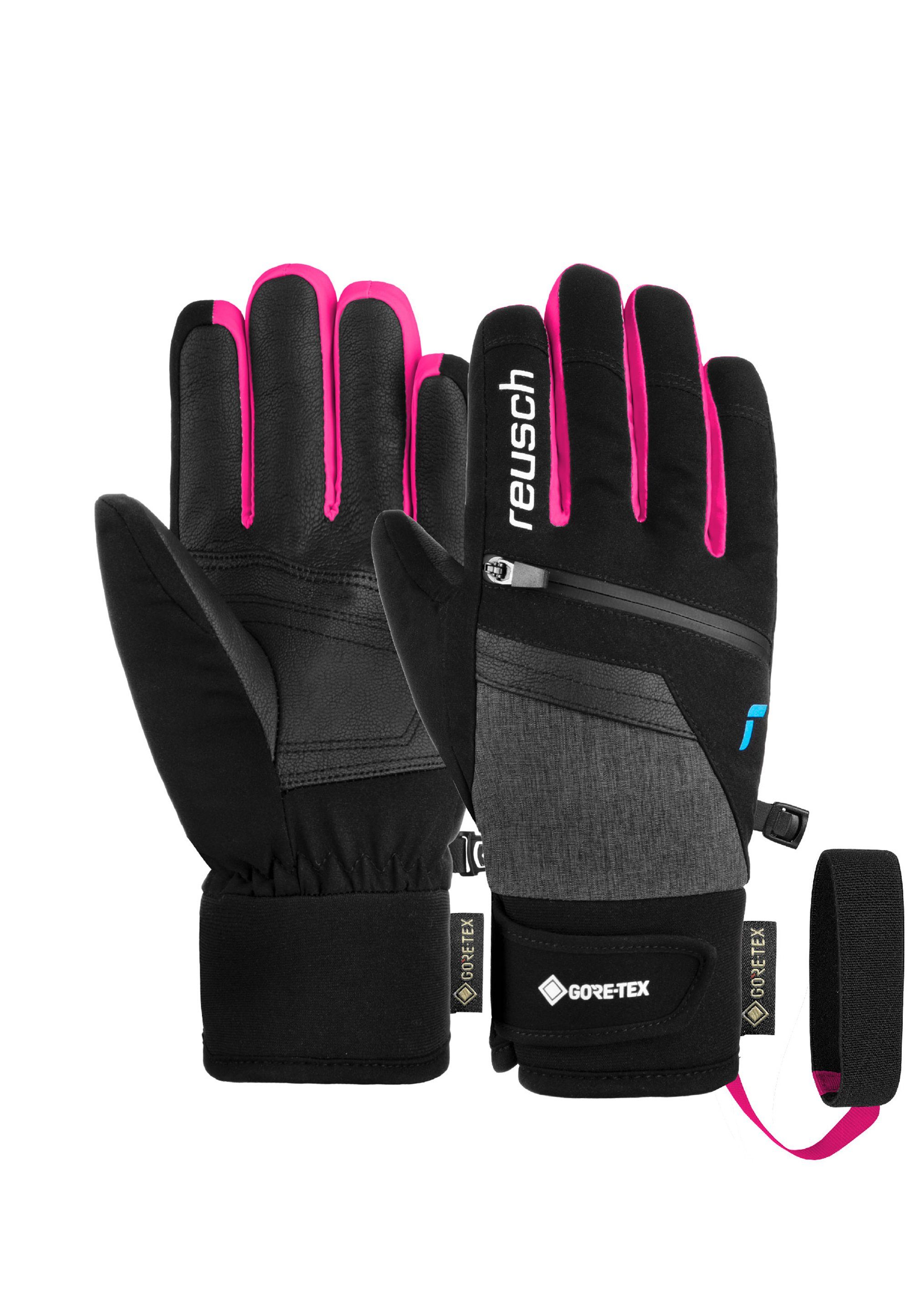 GORE-TEX pink-schwarz in sportlichem Skihandschuhe Junior Design Reusch Travis