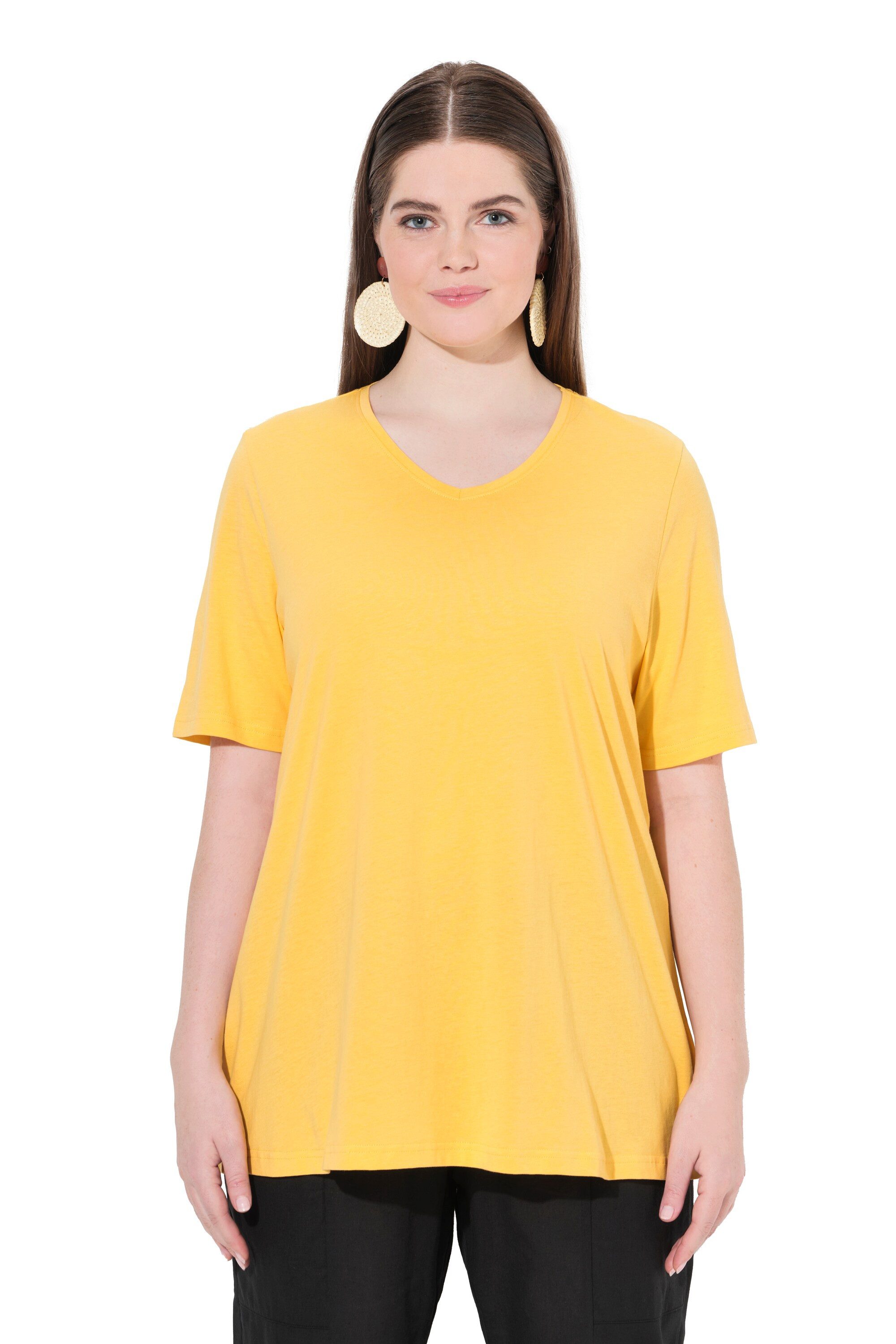 Ulla Popken T-Shirt T-Shirts 2er-Pack V-Ausschnitt günstig online kaufen