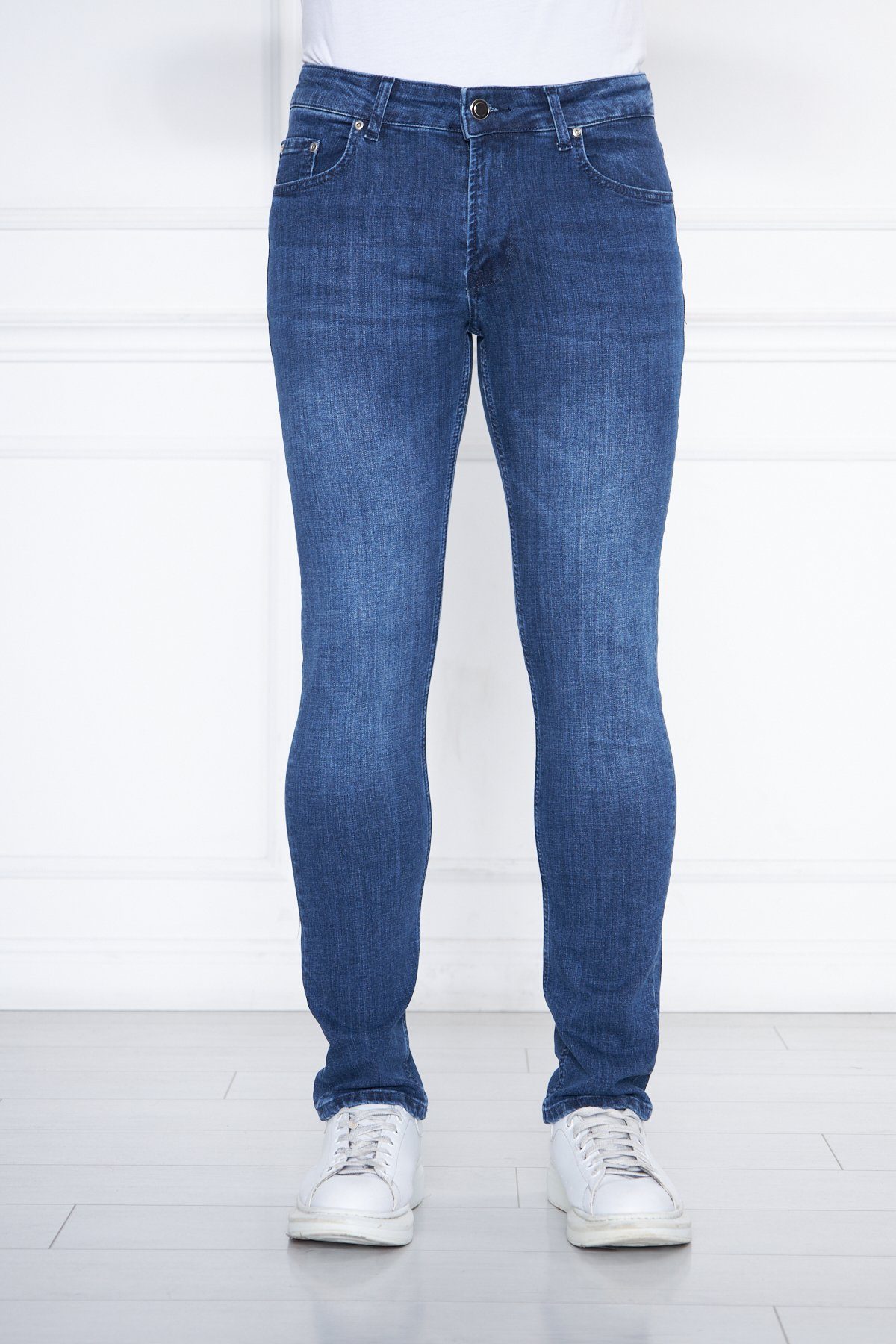 Bruno Barella Slim-fit-Jeans aus Bio Denim OCS100 Jeans Baumwolle zertifizierter
