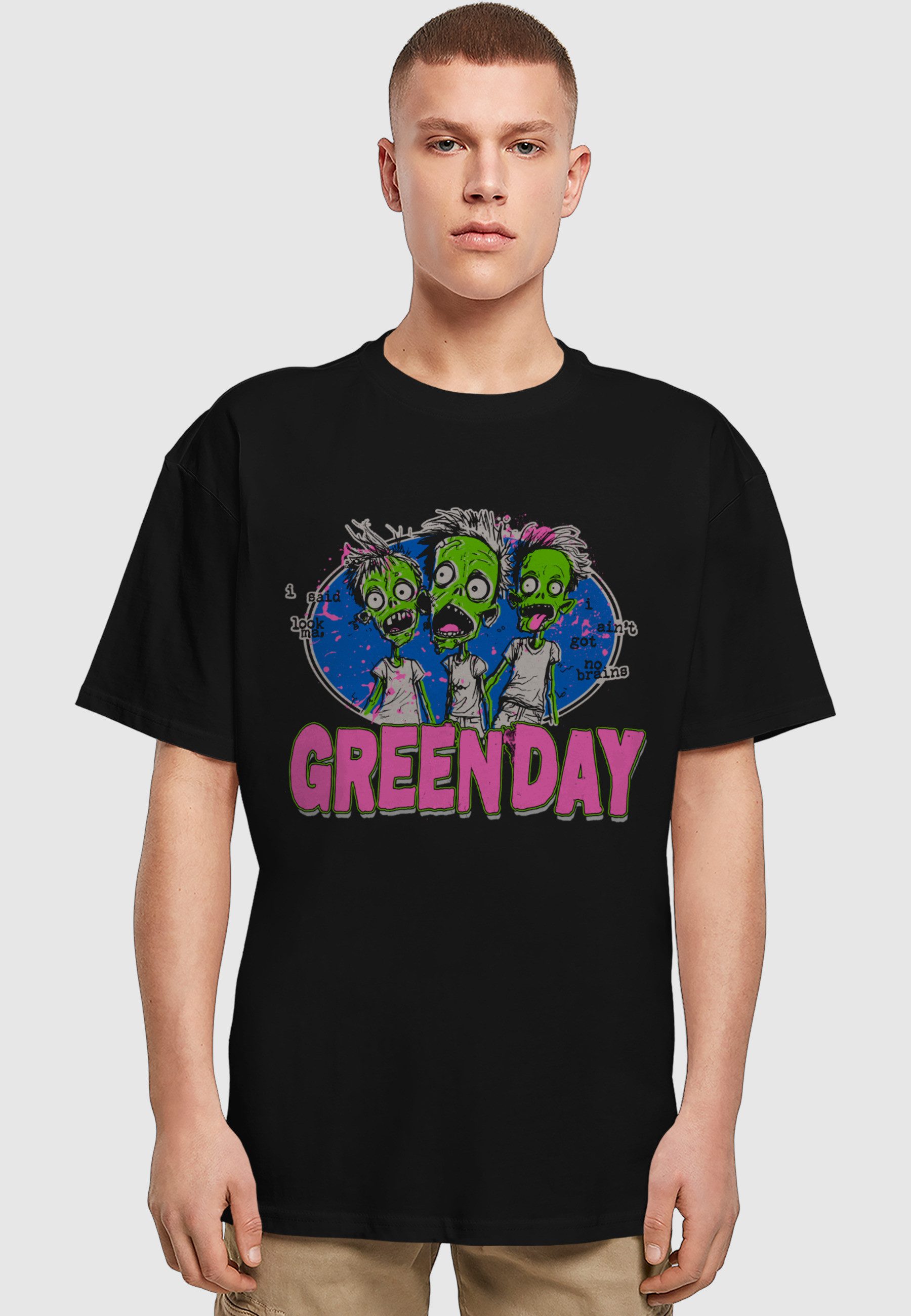 Merchcode T-Shirt Merchcode Green Day Zombie Oversized Tee (1-tlg)