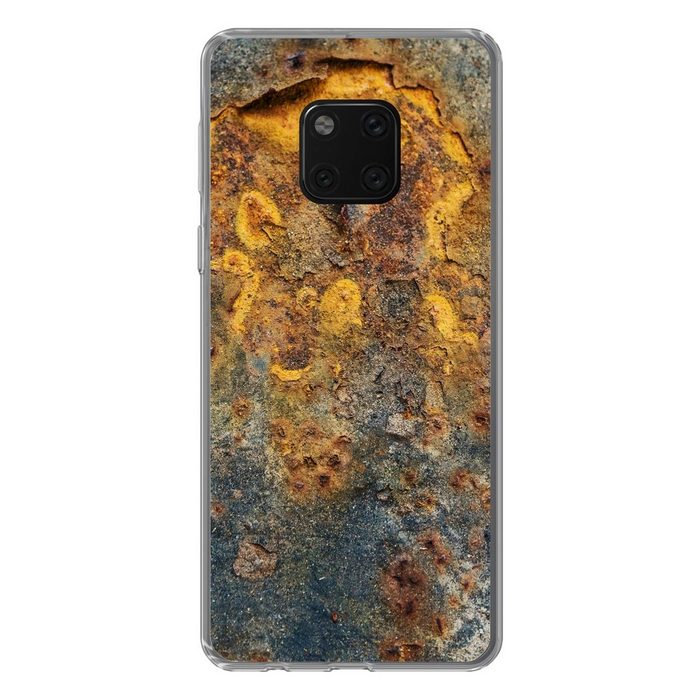 MuchoWow Handyhülle Gold - Metallisch - Rost - Grau - Abstrakt - Muster Handyhülle Huawei Mate 20 Pro Handy Case Silikon Bumper Case