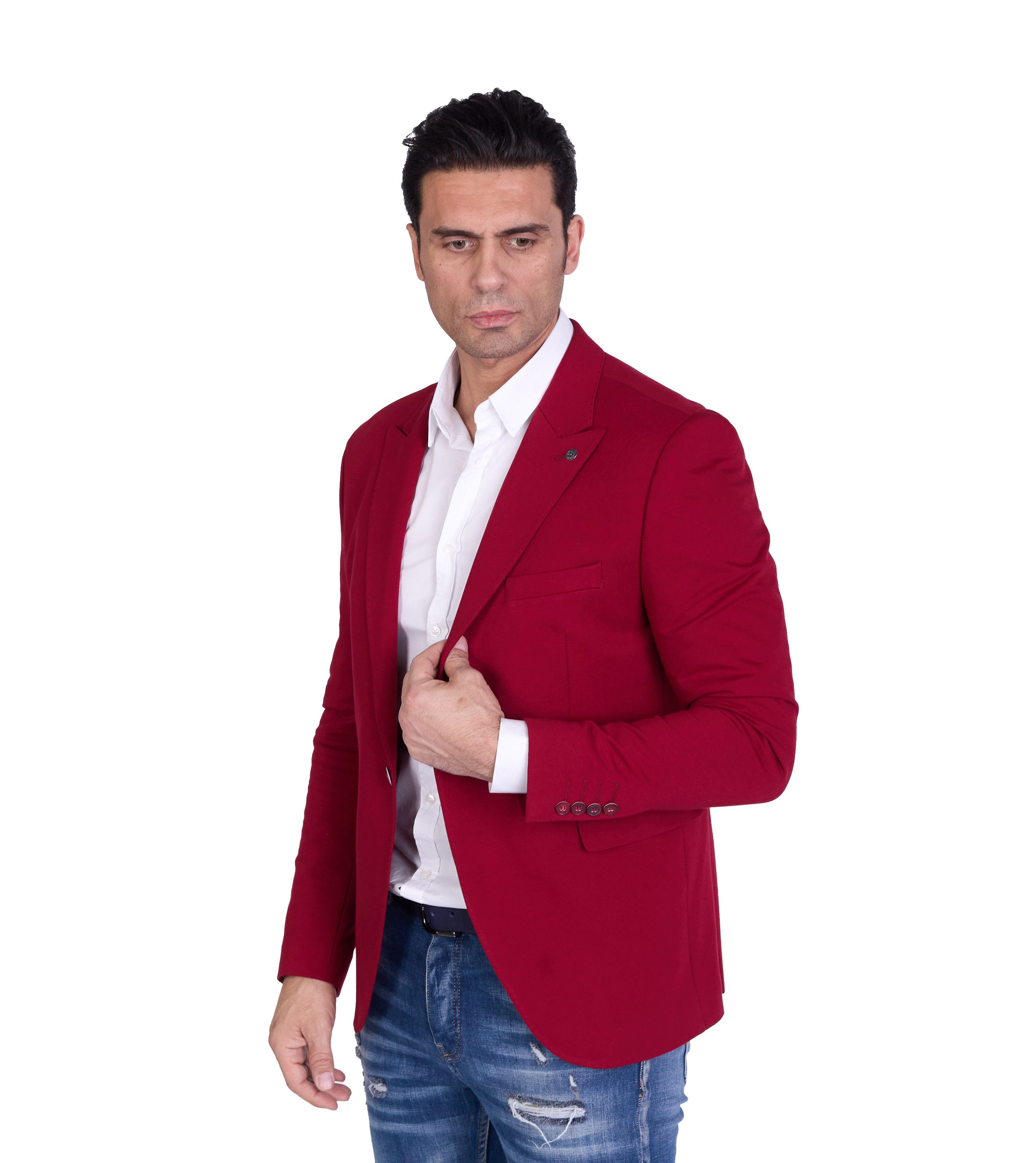 Denim Distriqt Jerseysakko Herren Slim Fit günstig online kaufen