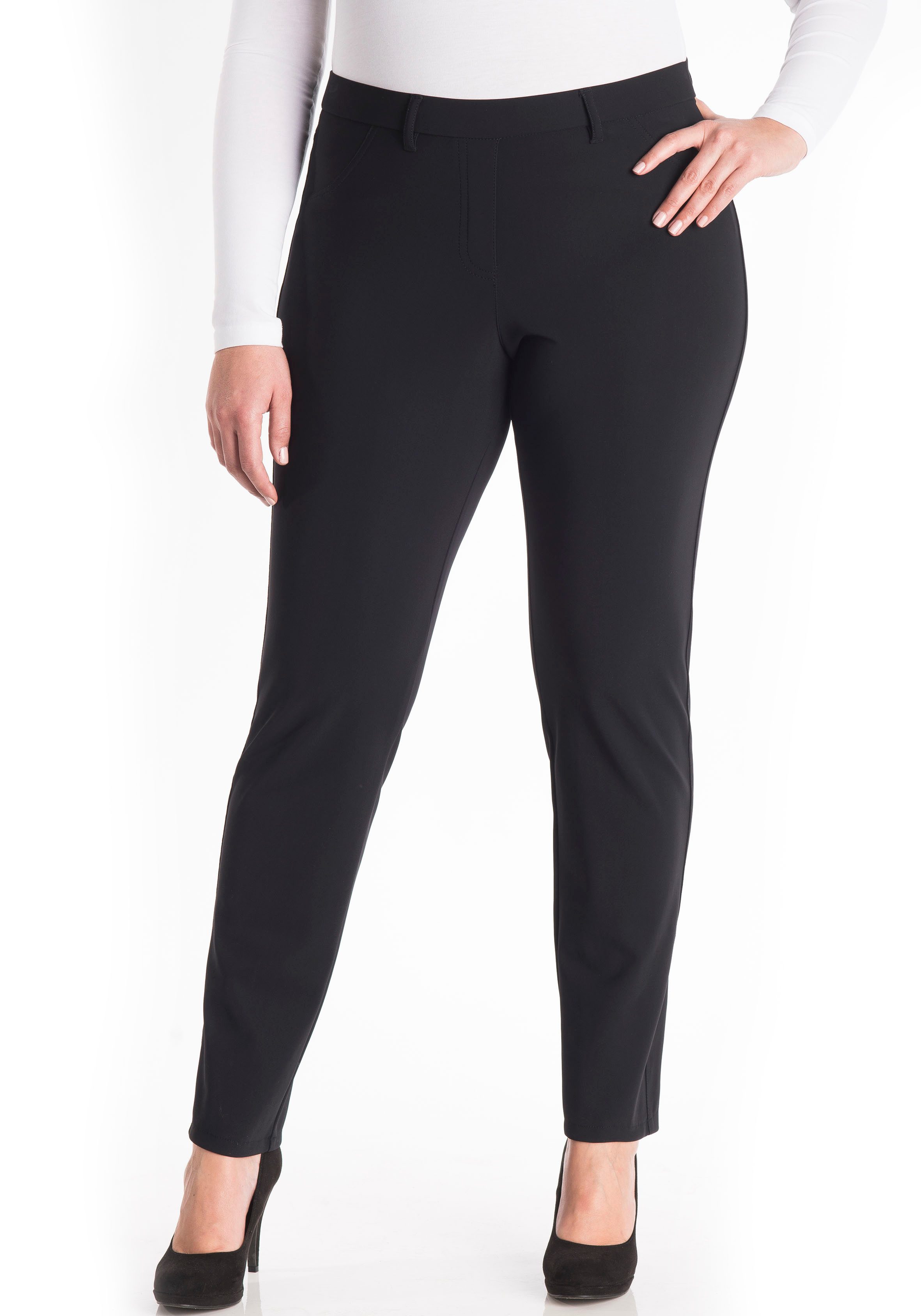 KjBRAND Jeggings Jenny Im edlen Techno günstig online kaufen
