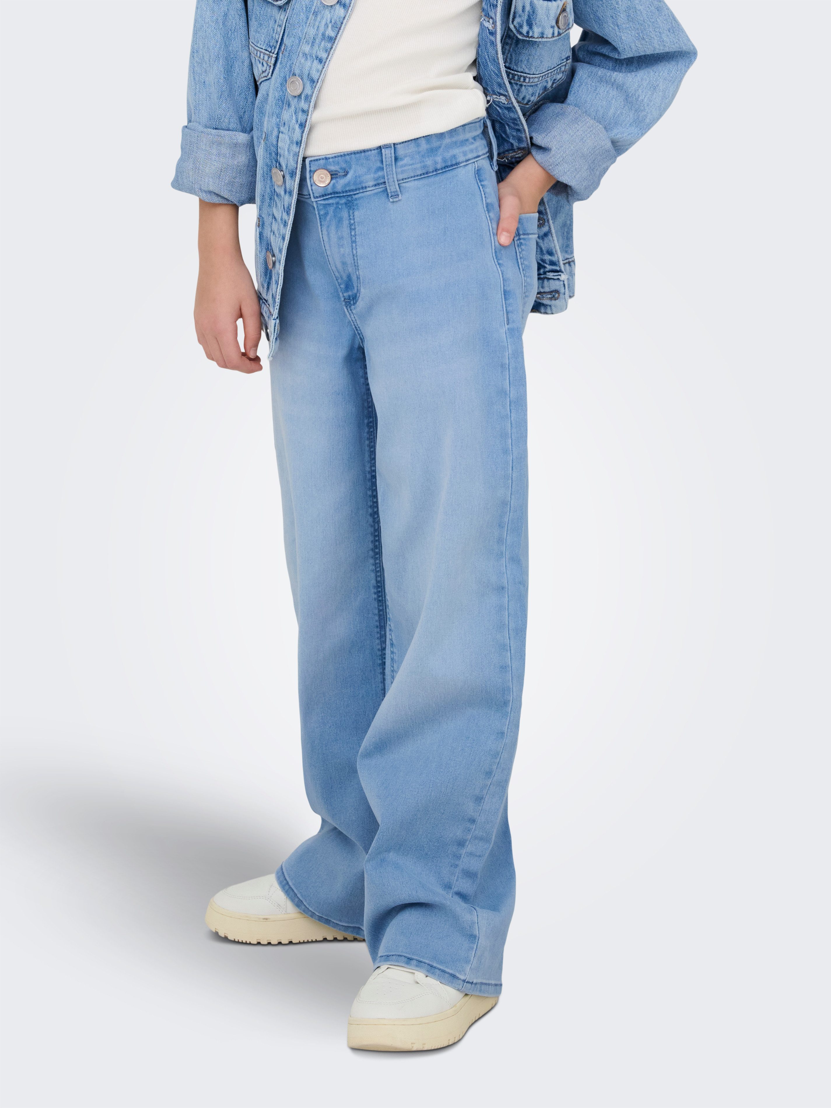 KIDS ONLY Weite Jeans KOGSYLVIE CLEAN WIDE LEG LB DNM PIM NOOS