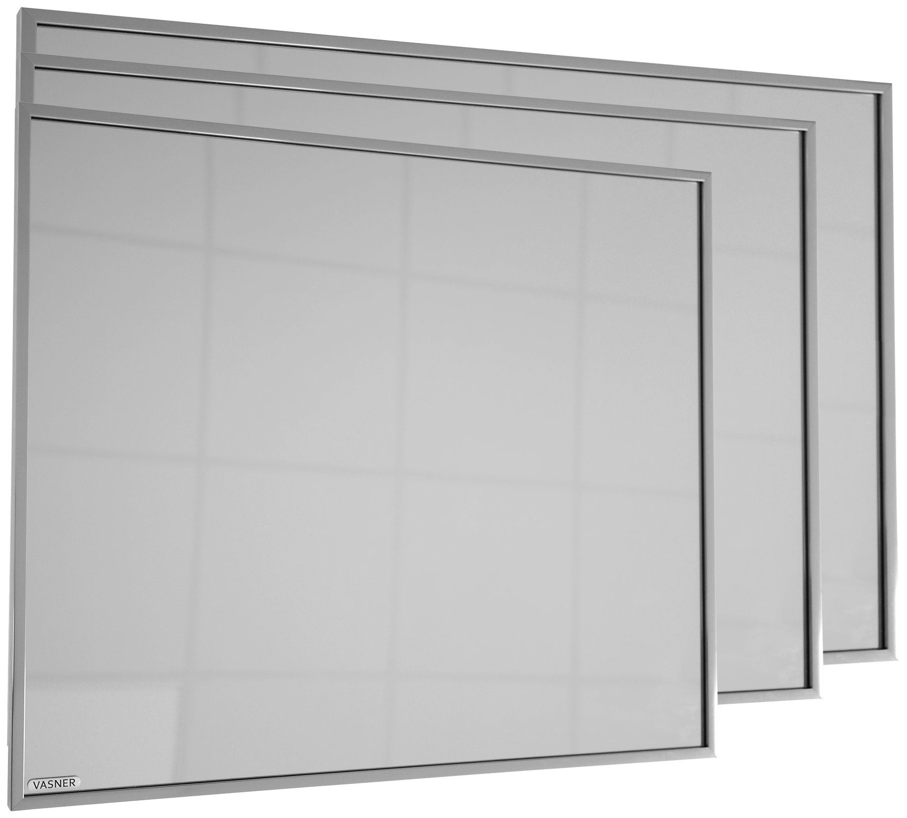 900 900, Vasner Zipris S W, Infrarotheizung mit Spiegelheizung Titan-Rahmen