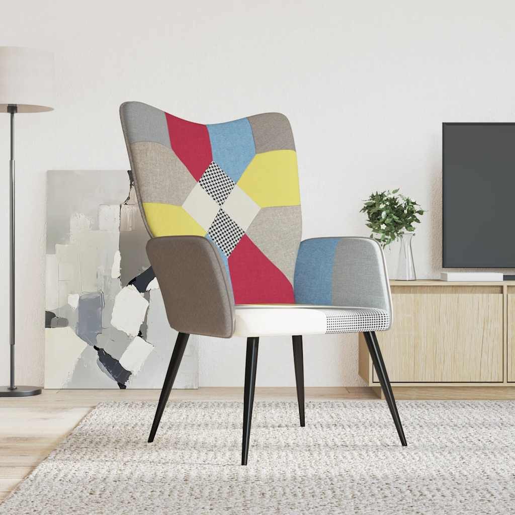vidaXL Relaxsessel, Relaxsessel Patchwork Stoff