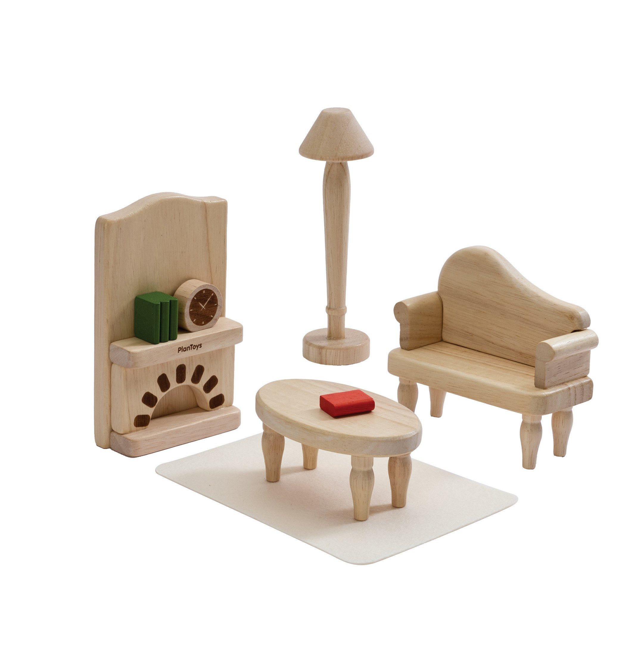 Plantoys Puppenhausmöbel PlanToys- Viktorianisches Wohnzimmer-Set 18,8x7,5x18,8 cm - 3y+, aus Holz