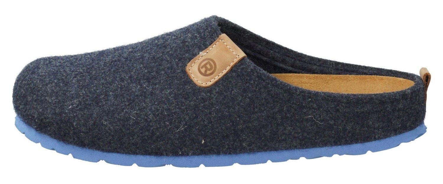 Rohde NAPOLI-H Pantoffel, Clog, Hausschuh, Homeslipper mit herausnehmbarer Innensohle