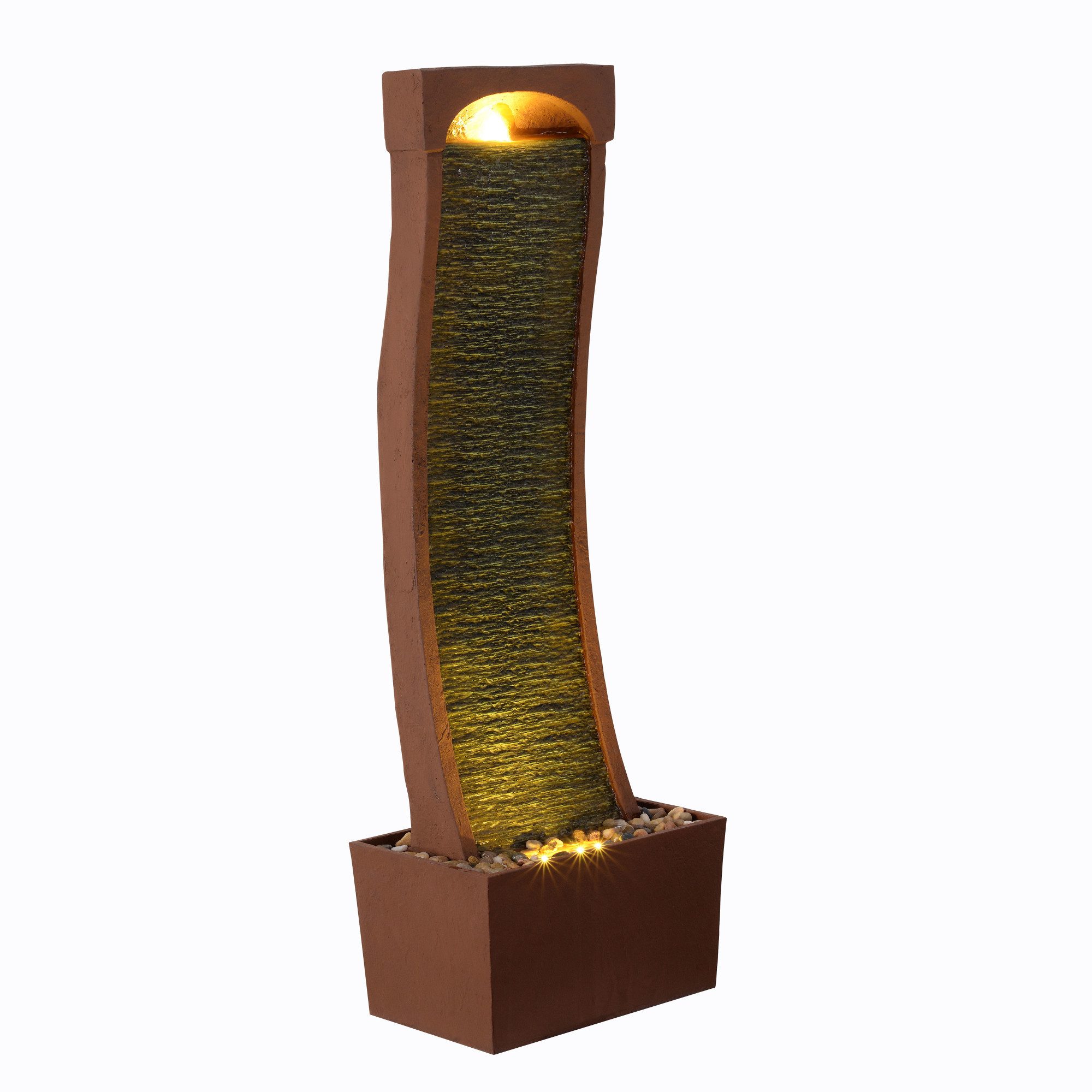 Teamson Home Gartenbrunnen mit LED rot günstig online kaufen