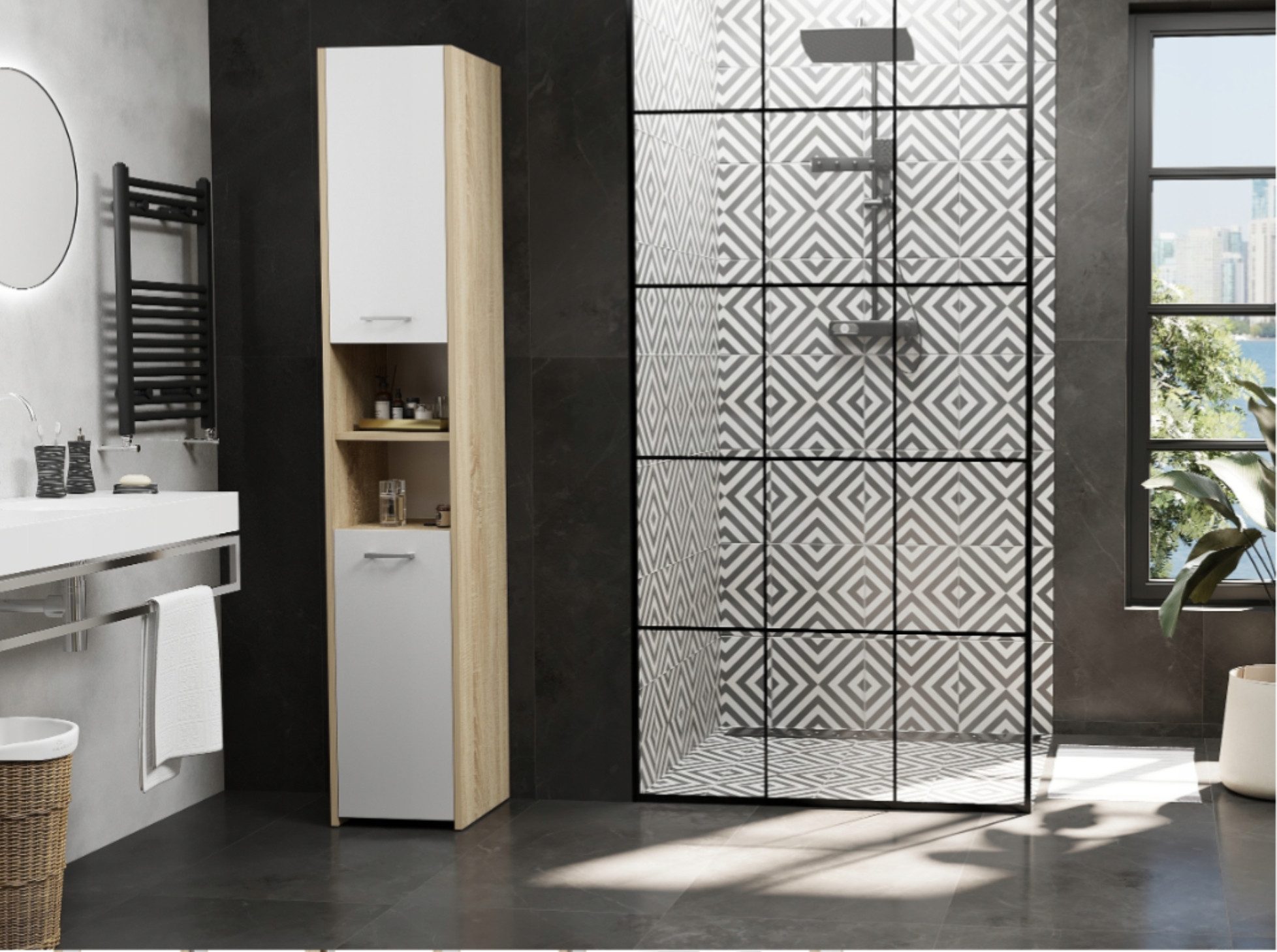Home Collective Badmöbel-Set Badschrank, Badregal mit günstig online kaufen