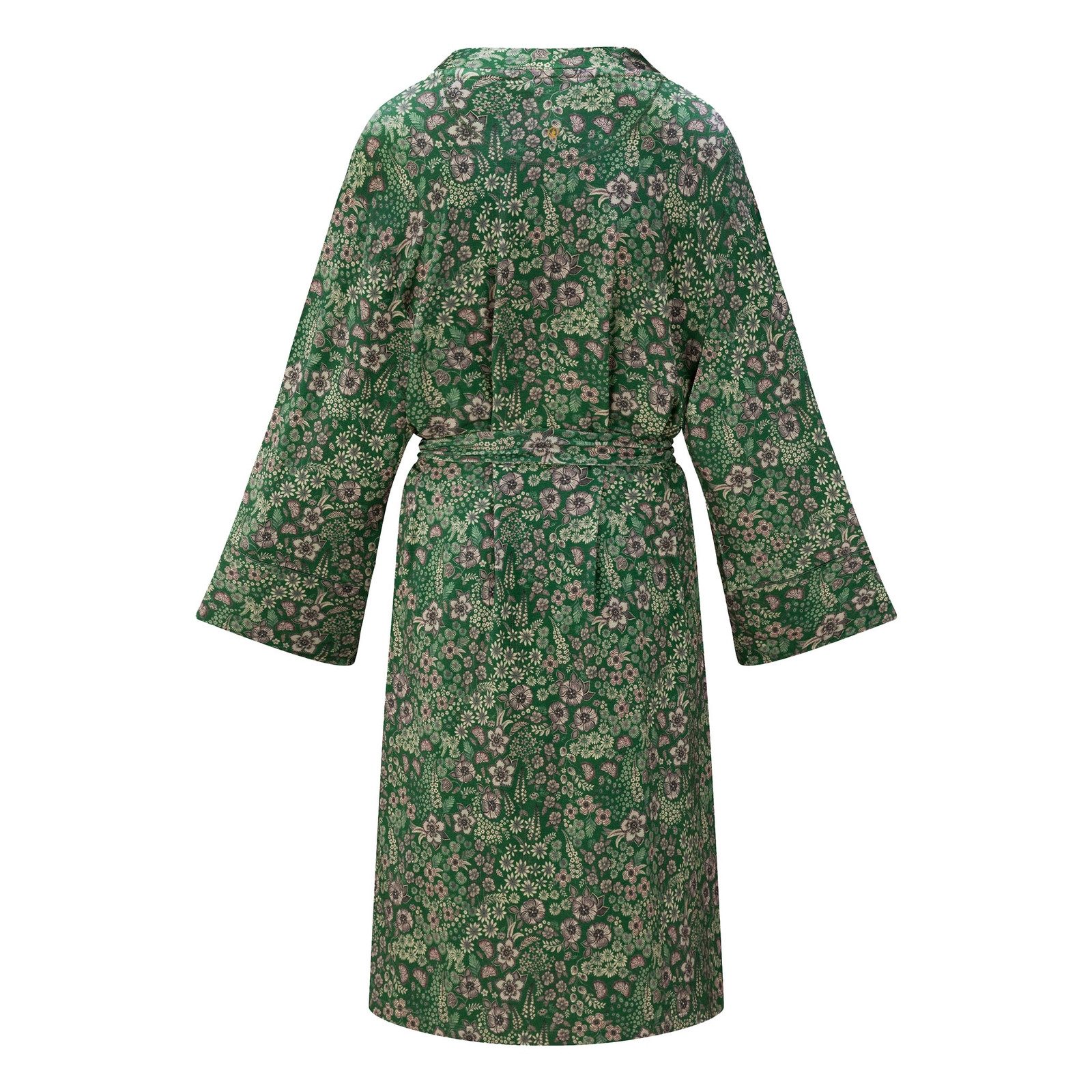 PiP Studio Kimono Naomi Kimono Daisy Dreams, knielang, Viskose, mit breitem Gürtel zum binden, Bindegürtel, mit Bindegürtel