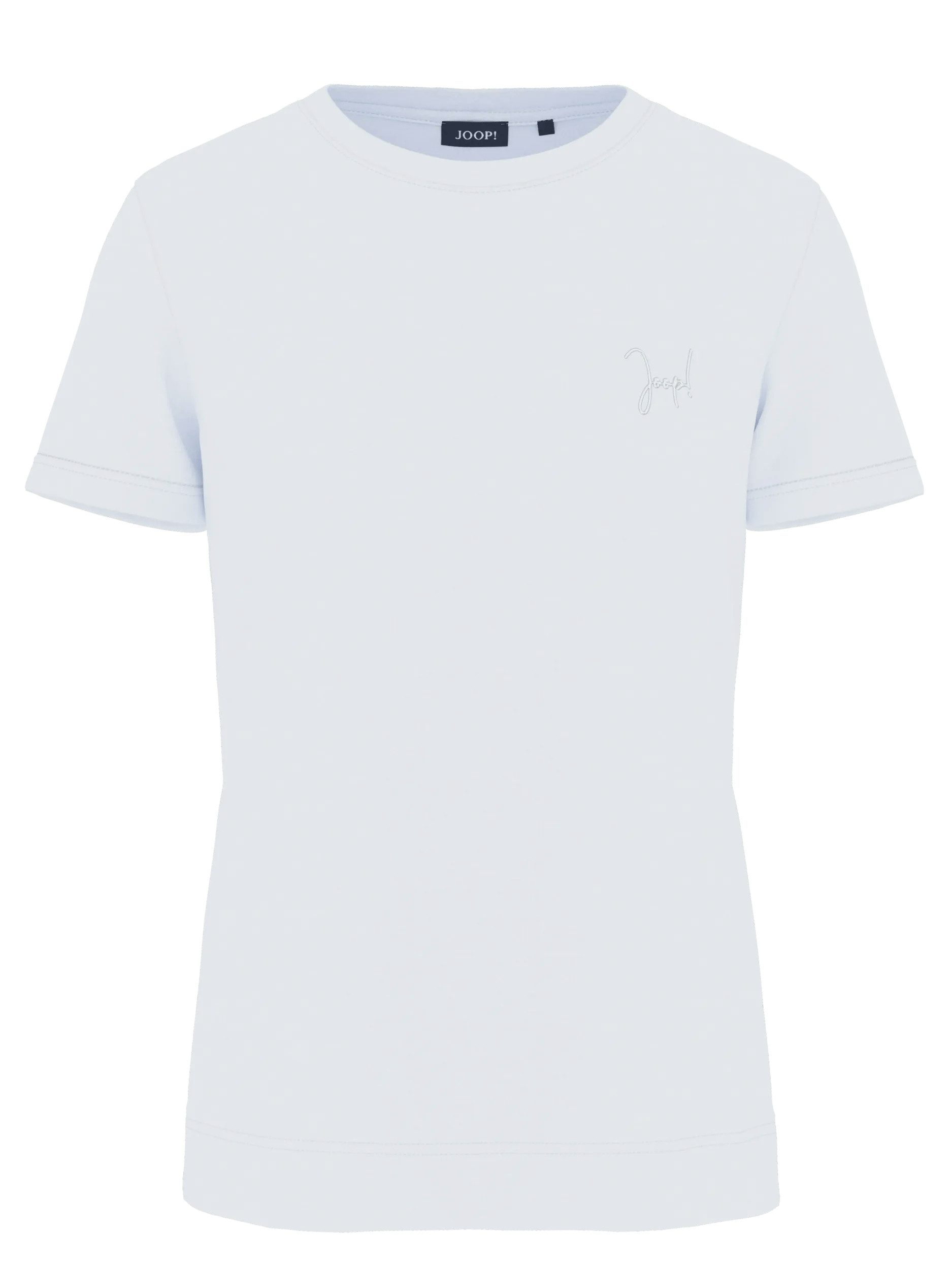 JOOP! T-Shirt Tia mit tonigem Logo-Stitching, schmale Form