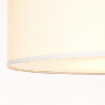 Lightbox Deckenleuchte, ohne Leuchtmittel, Moderne Deckenleuchte im schlichten Design mit Textilschirm, Ø 70 cm