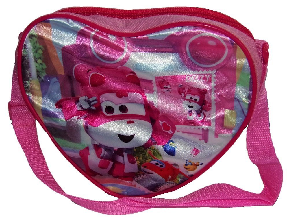 Super Wings Umhängetasche Super Wings Dizzy Umhängetasche in Herz-Format Pin