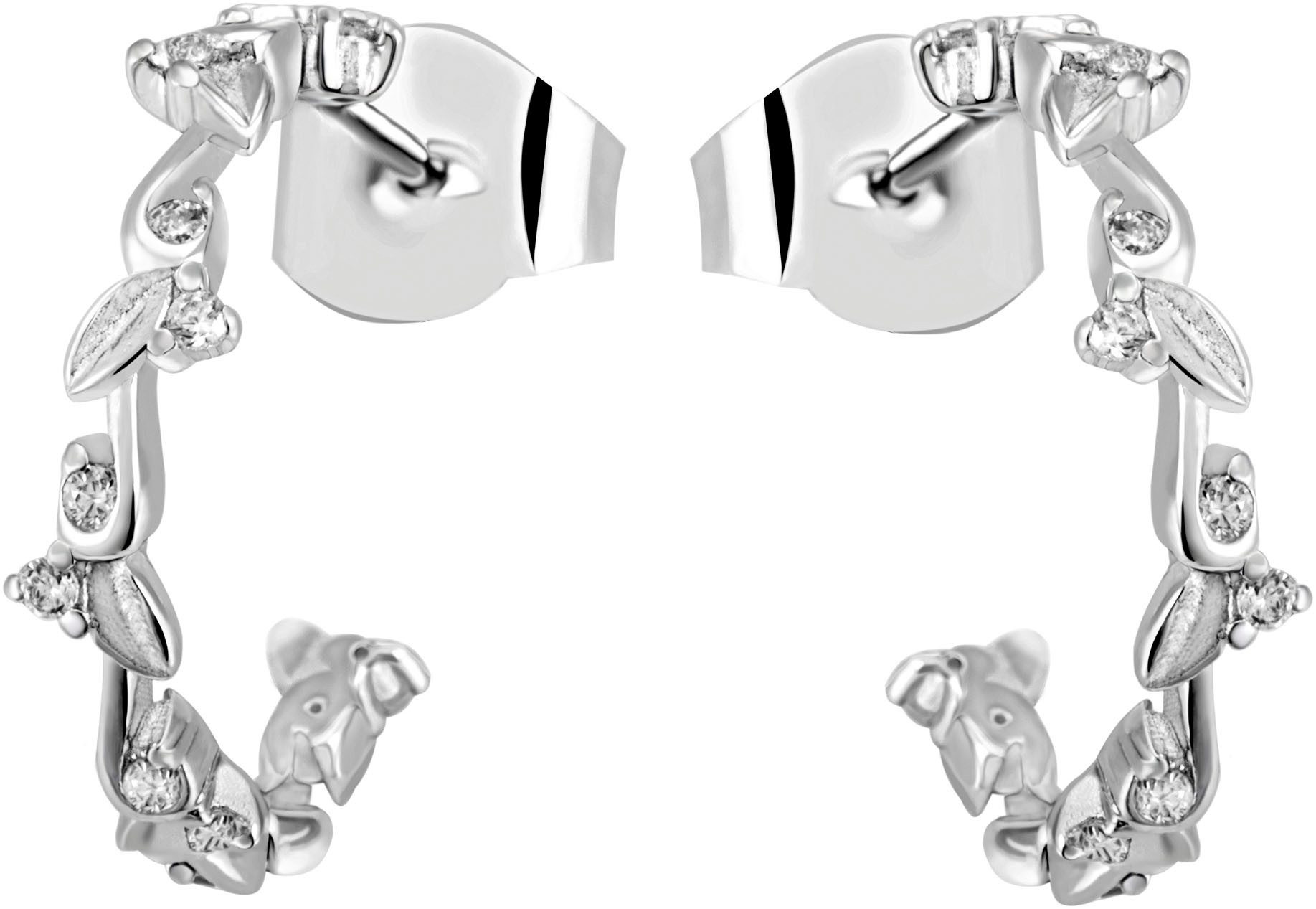 Paar Creolen Schmuck Geschenk Silber 925 Ohrschmuck Ohrringe