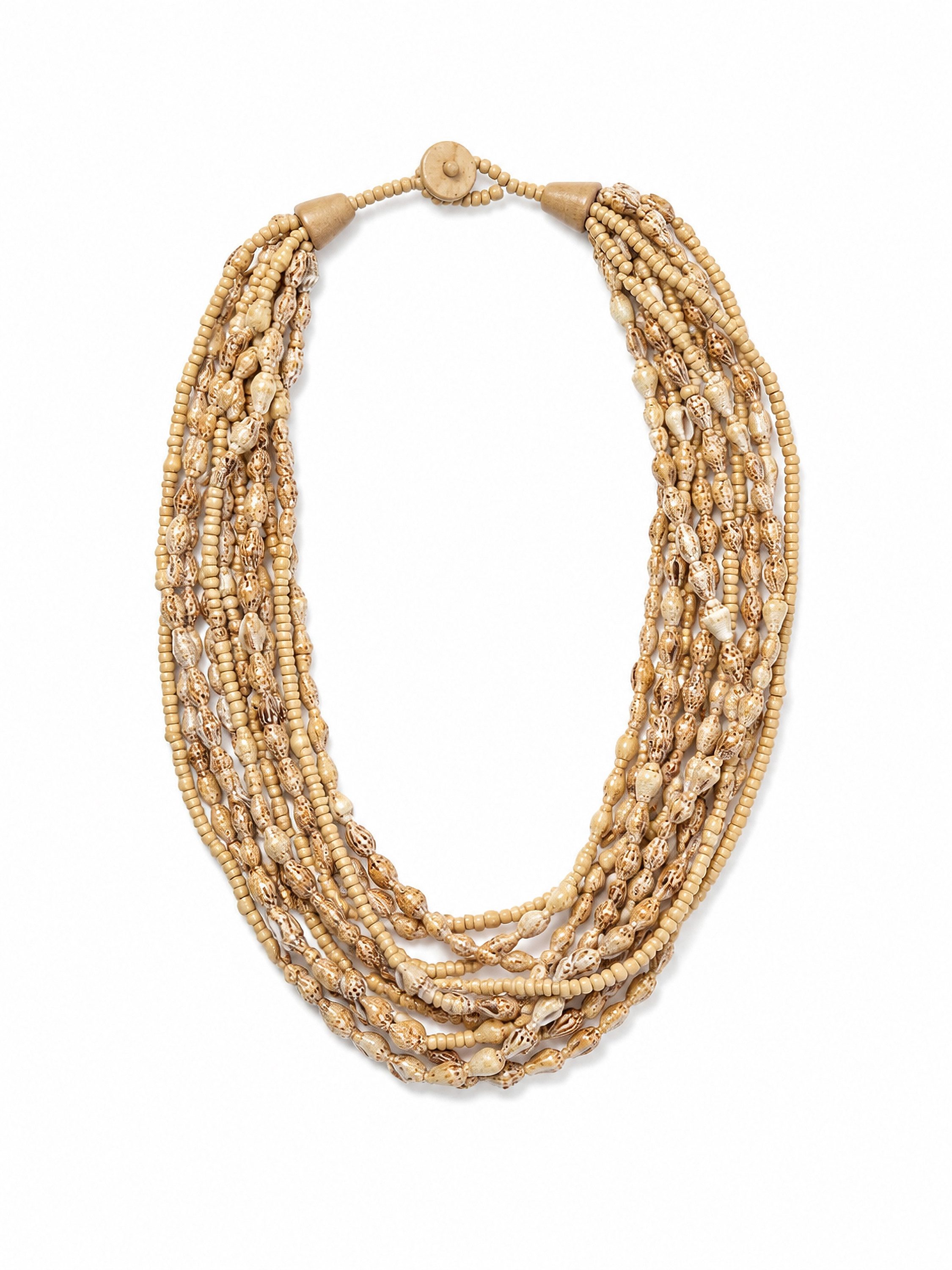 COLLEZIONE ALESSANDRO Kette mit Anhänger Marina, mit Holzperlen und echten Muscheln