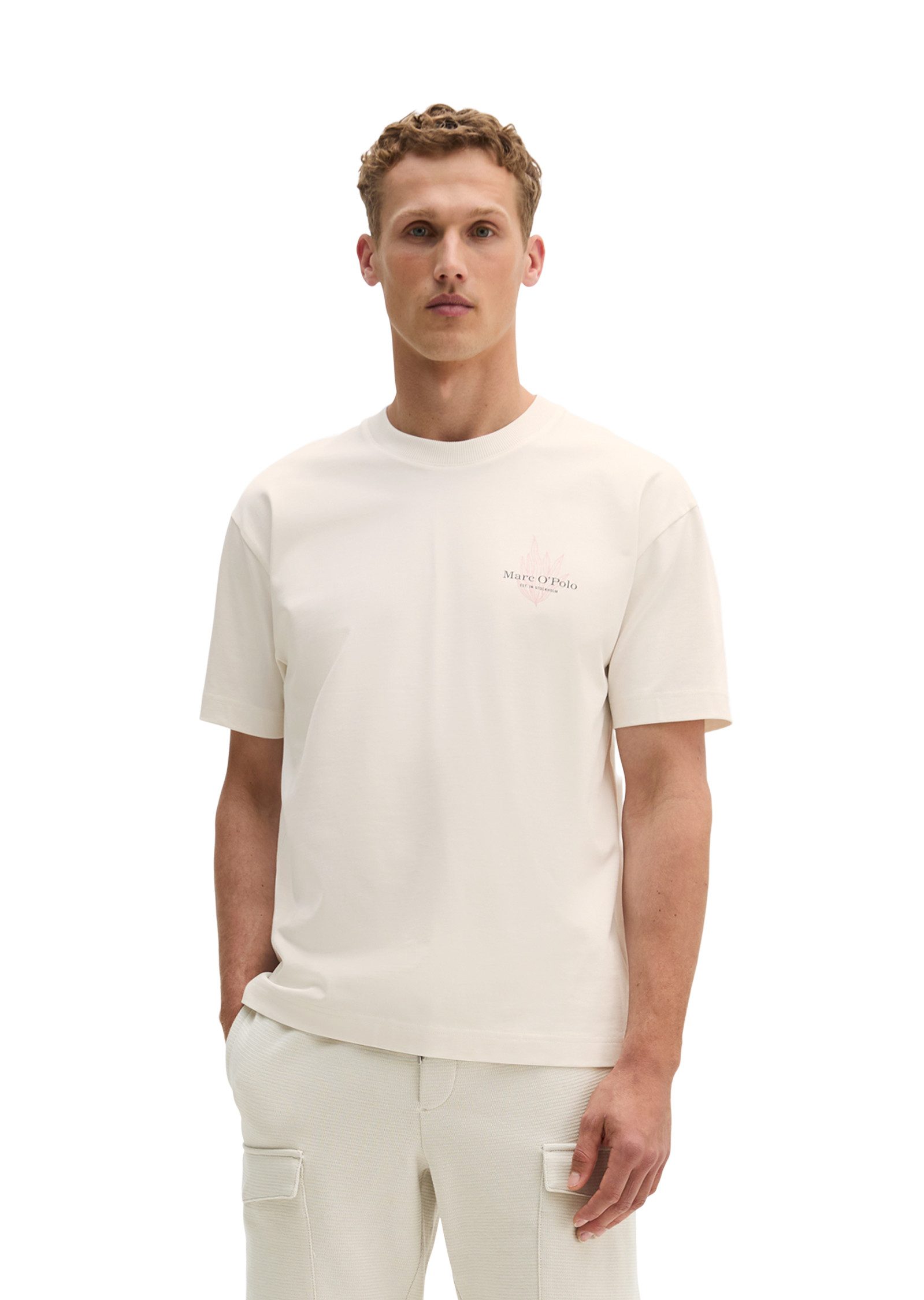 Marc O'Polo T-Shirt loose mit maritimer Rückenprint